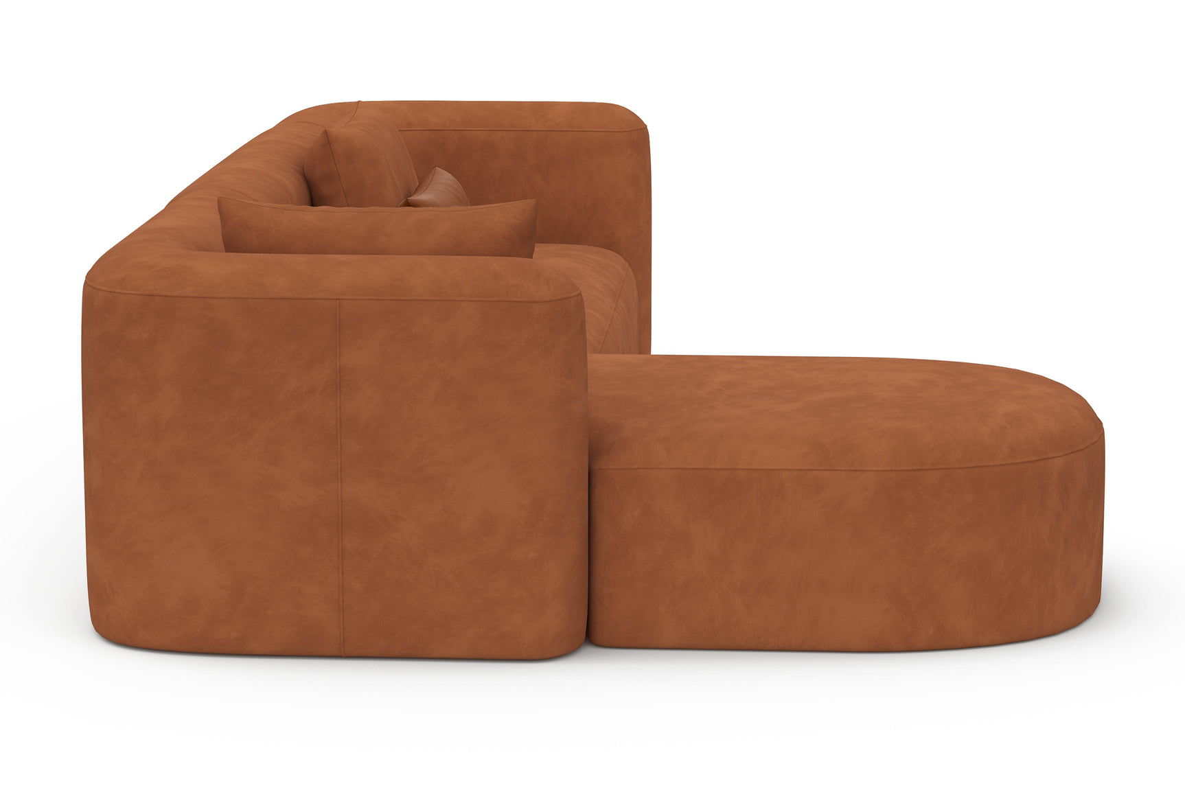 Jordyn Velvet Fabric Sectional Sofa