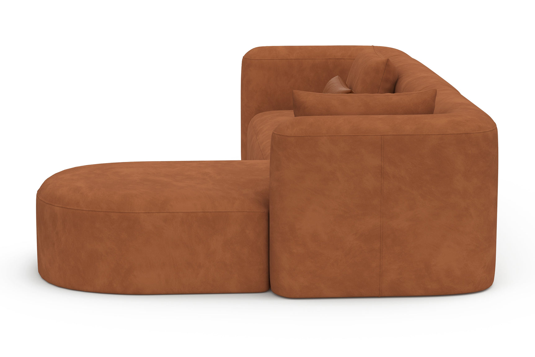 Jordyn Velvet Fabric Sectional Sofa