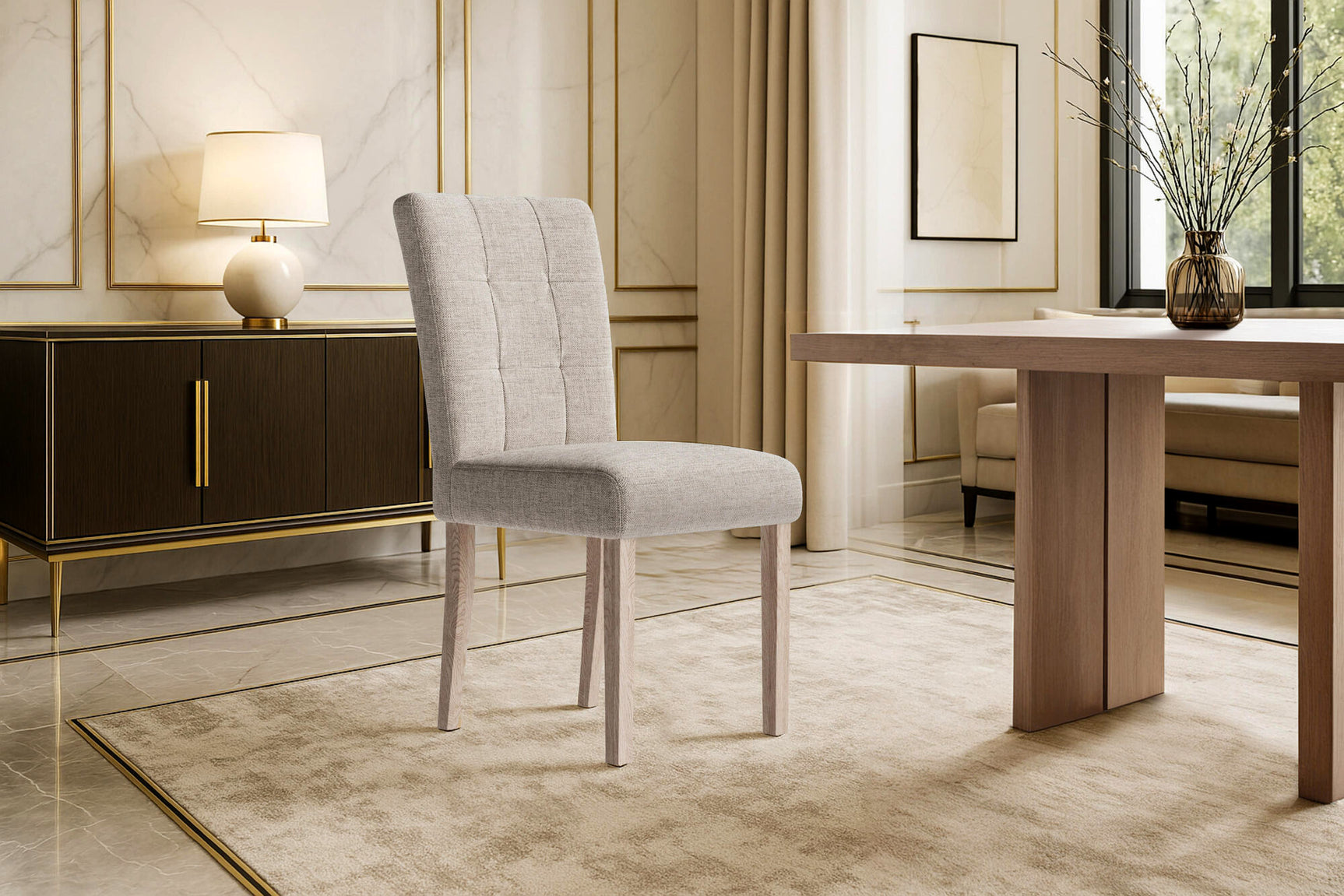 Adelina Fabric Dining Chair (Set of 2)