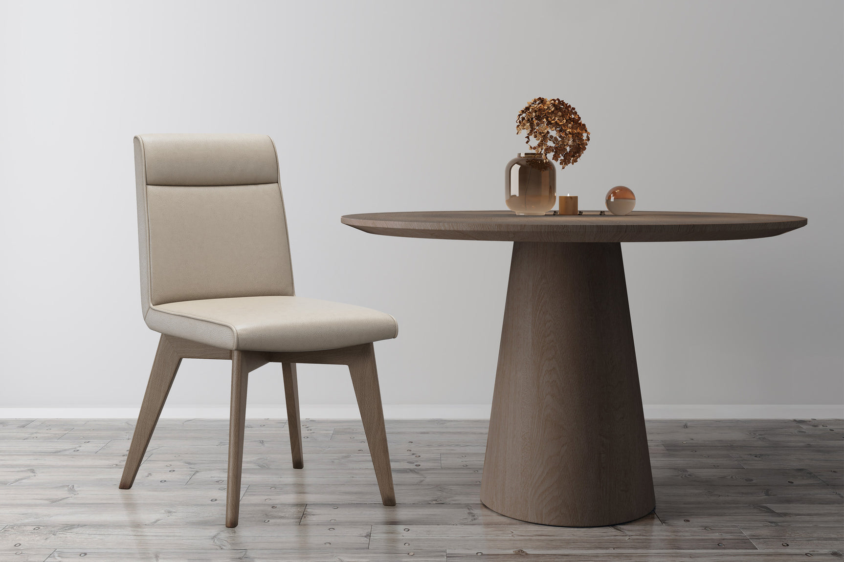 Aileen Leather Dining Chair (Set of 2)