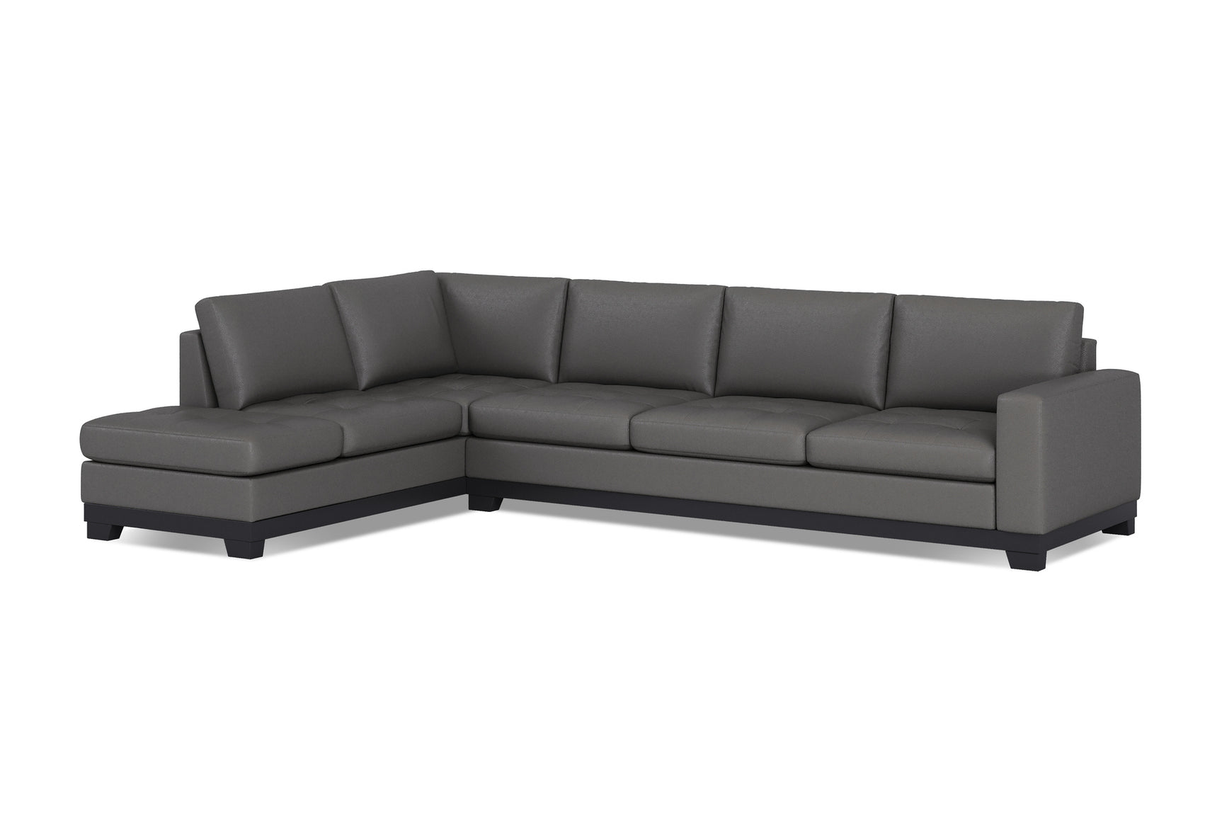 Aine Leather Corner Sectional Sofa