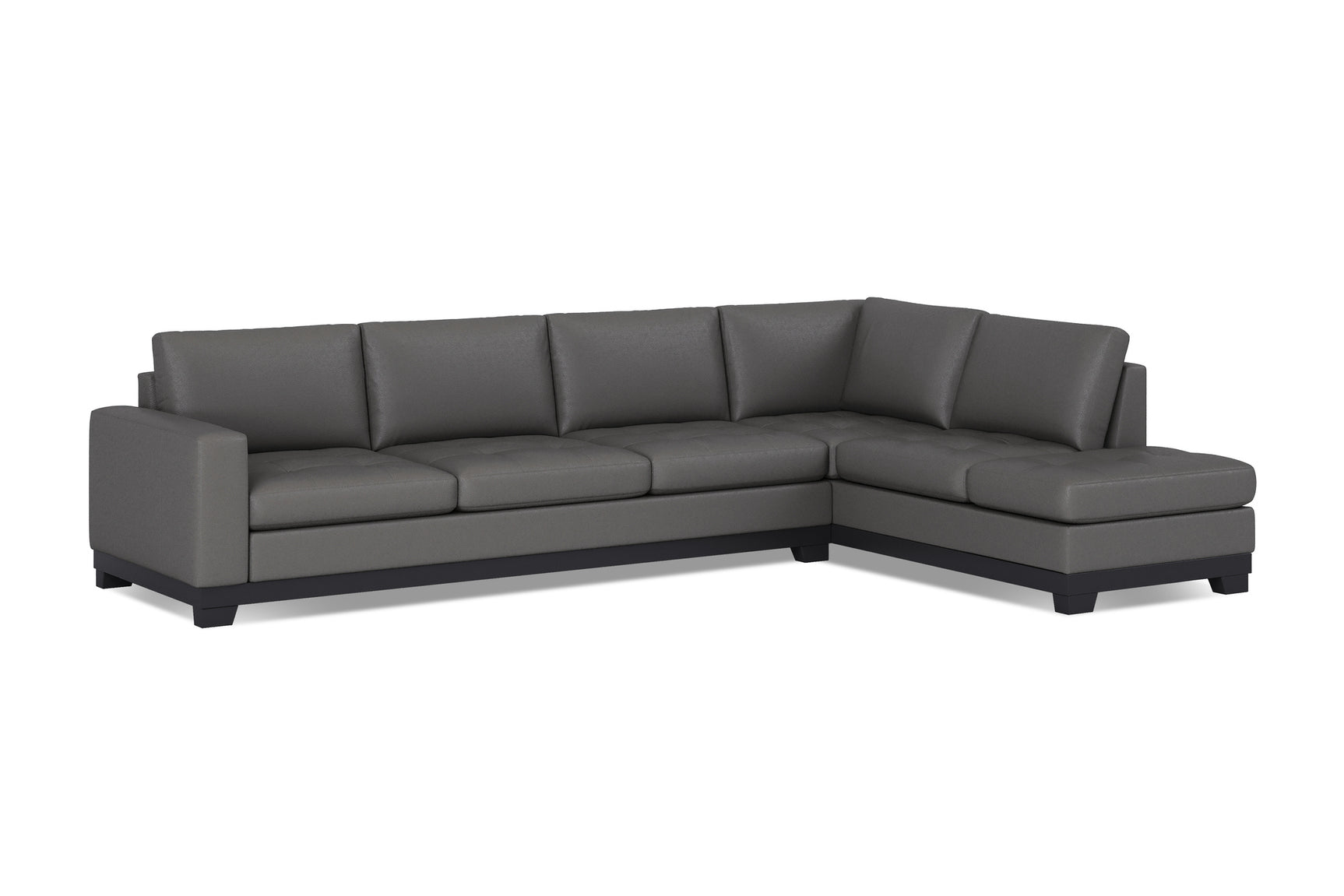 Aine Leather Corner Sectional Sofa