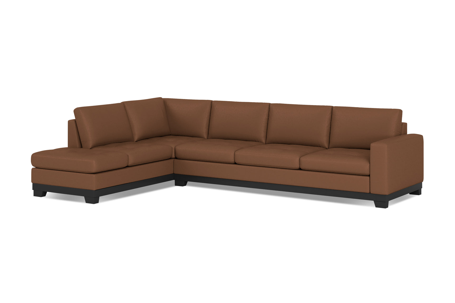 Aine Leather Corner Sectional Sofa