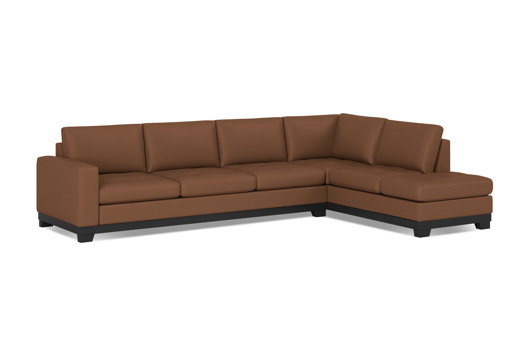 Aine Leather Corner Sectional Sofa