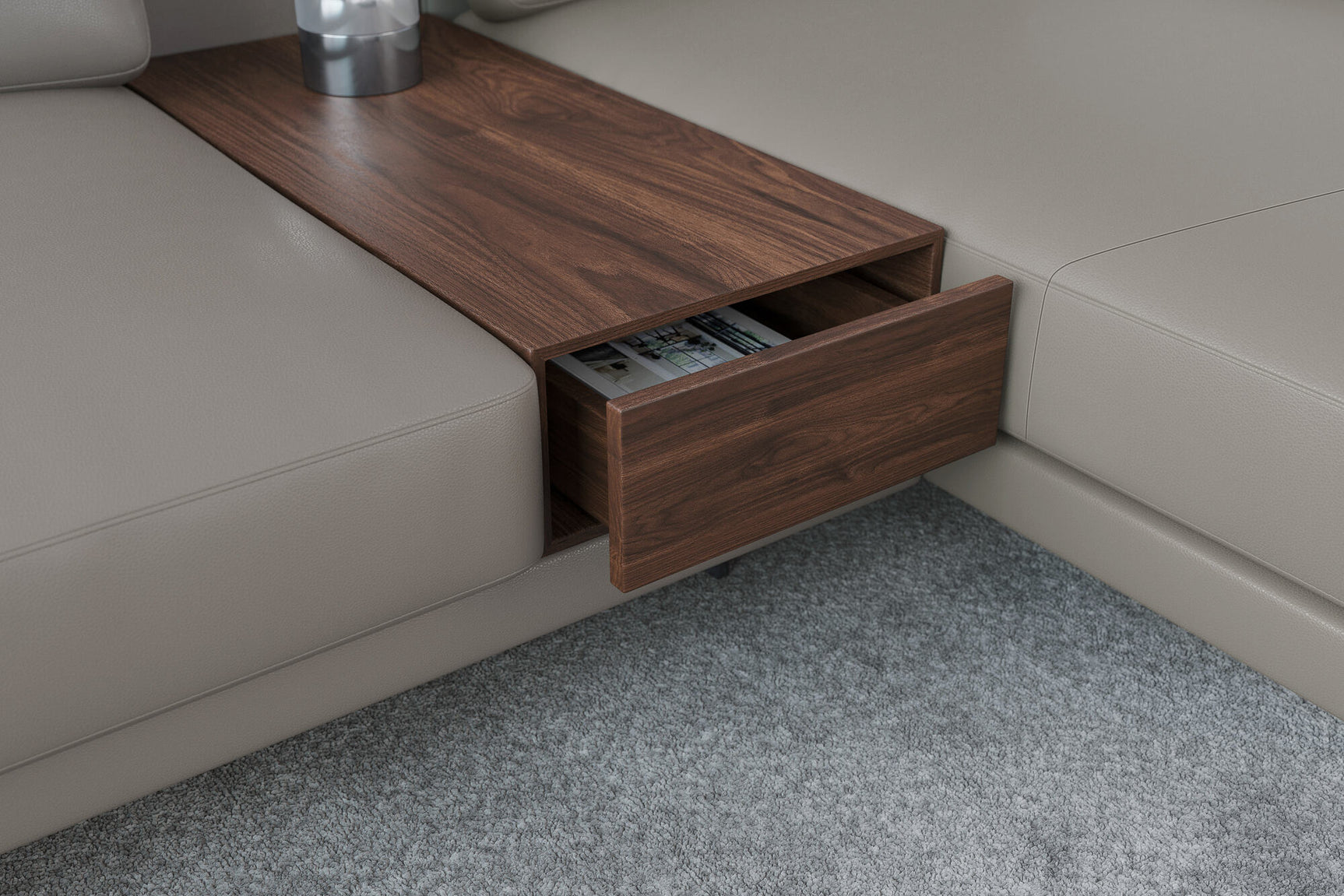 Alessandro Leather Modular Sectional Sofa