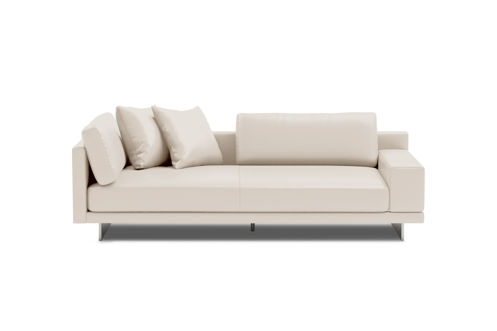 Alessandro Leather Loveseat Sofa
