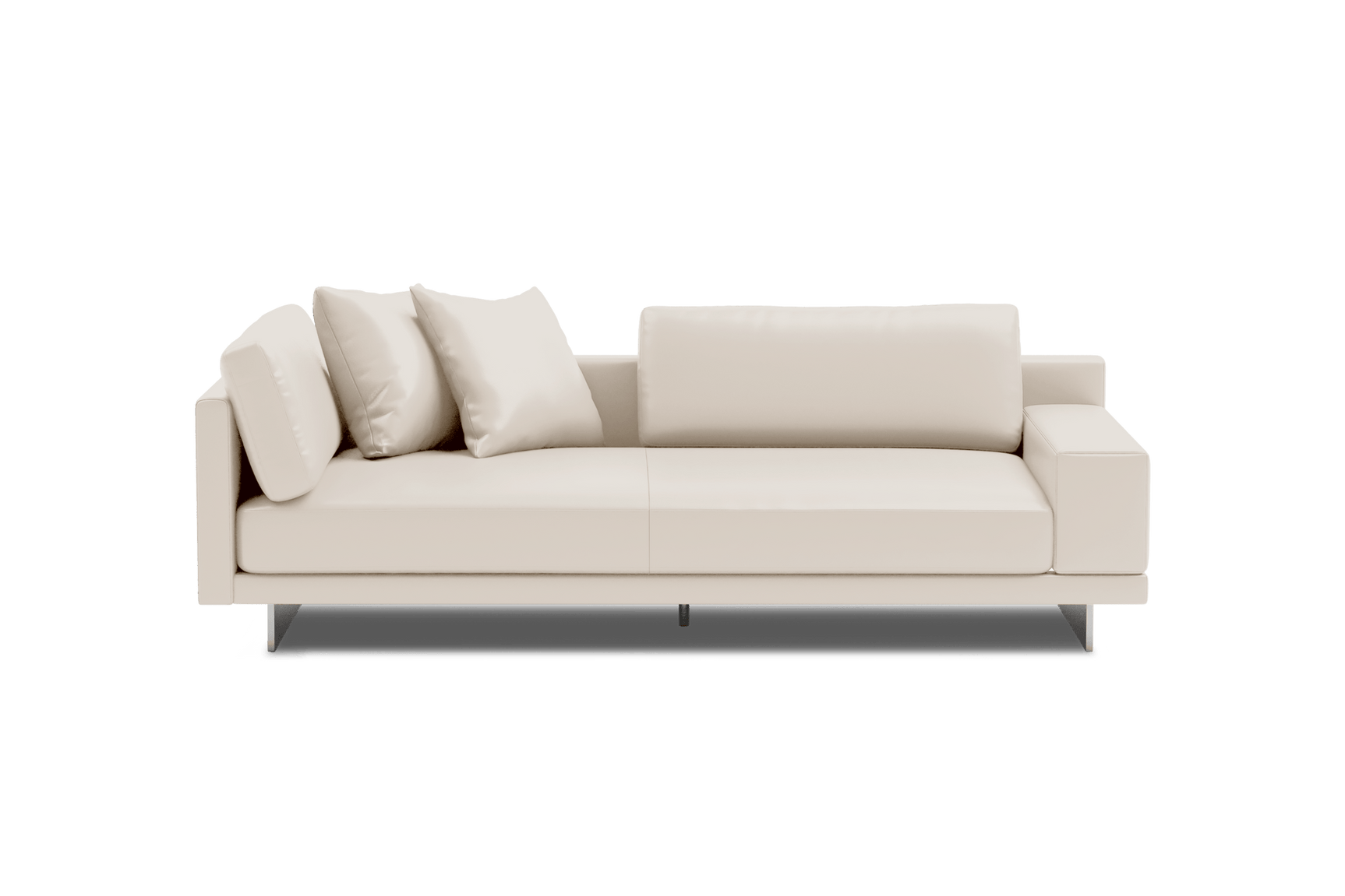 Alessandro Leather Loveseat Sofa