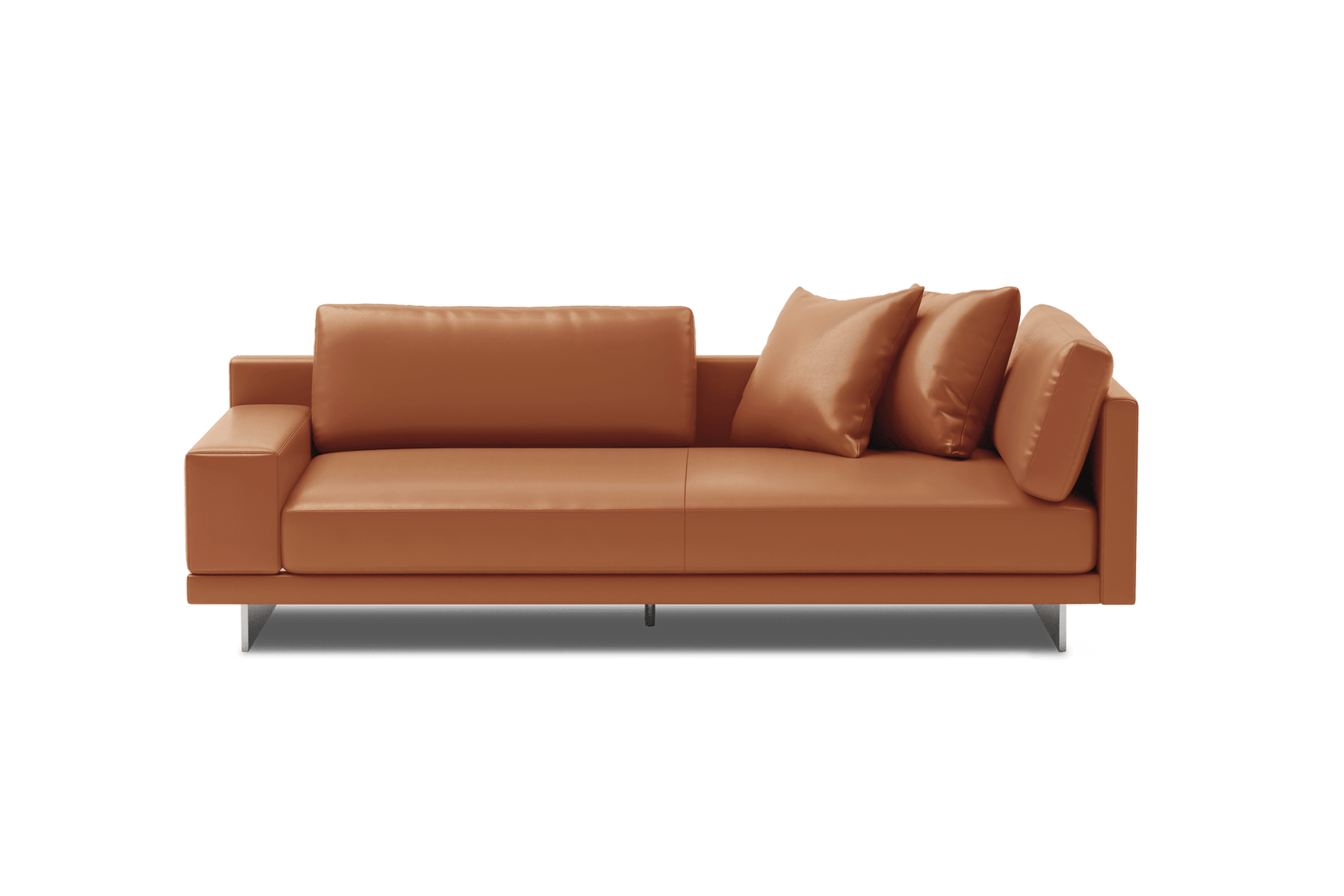 Alessandro Leather Loveseat Sofa