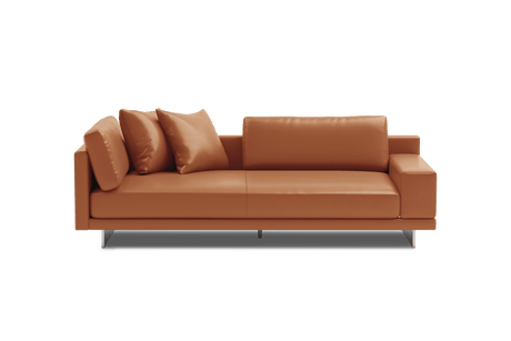 Alessandro Leather Loveseat Sofa
