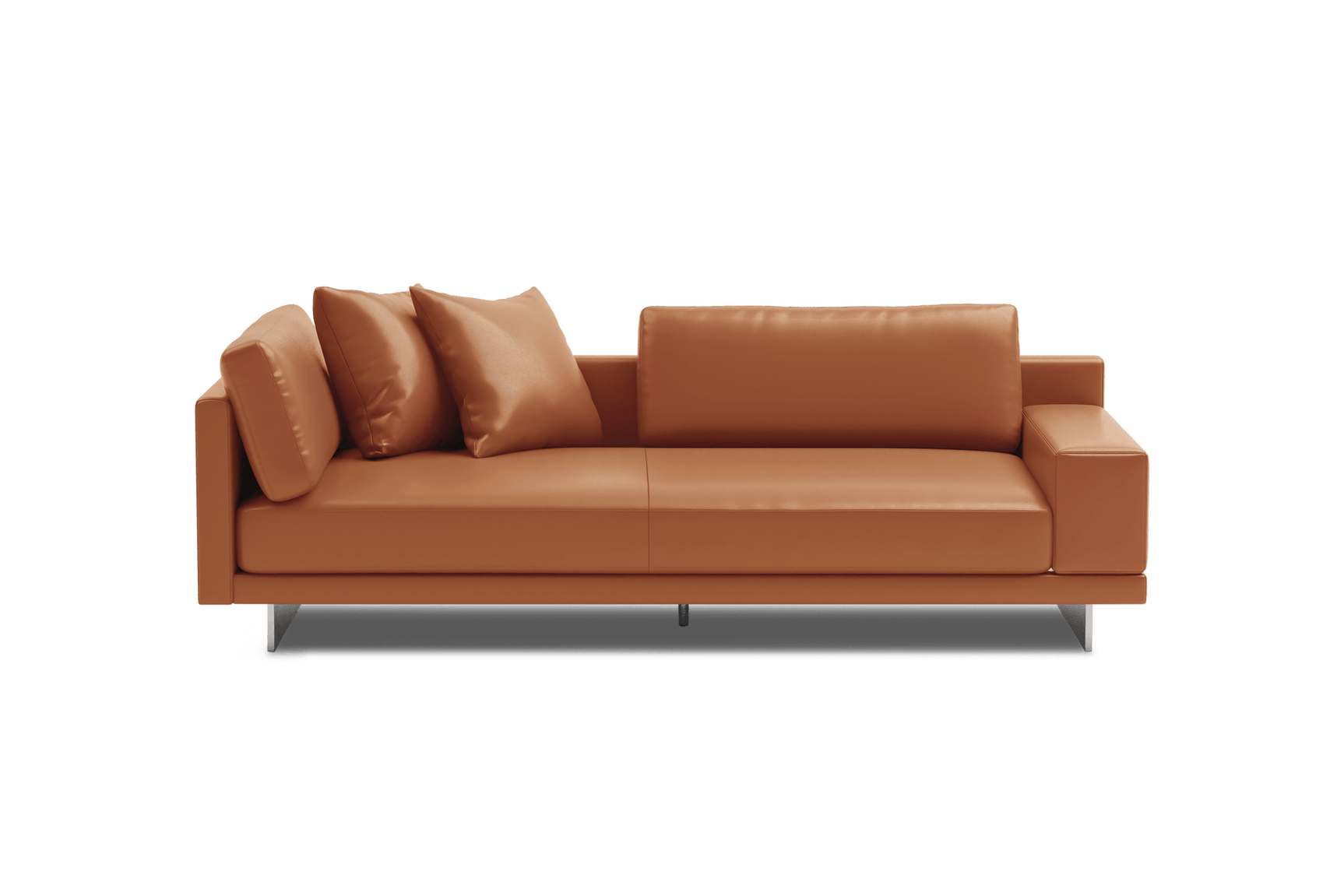 Alessandro Leather Loveseat Sofa