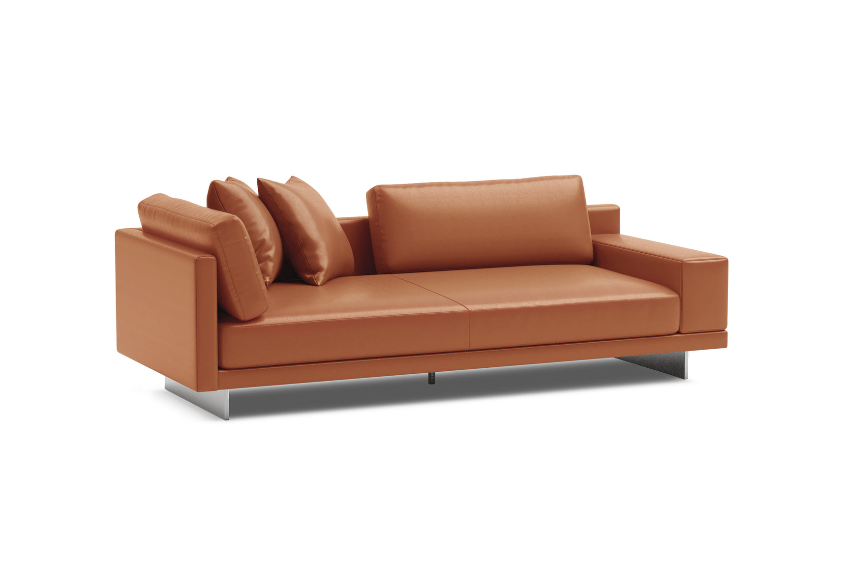 Alessandro Leather Loveseat Sofa