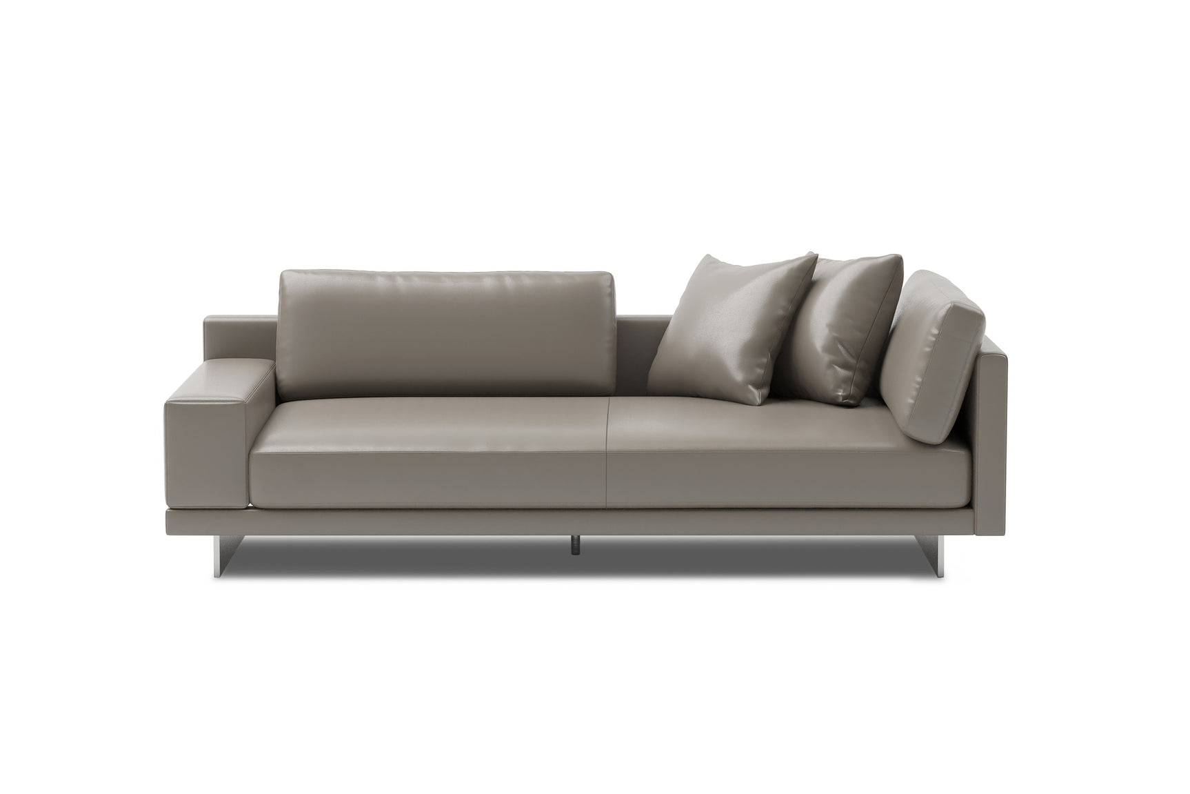 Alessandro Leather Loveseat Sofa