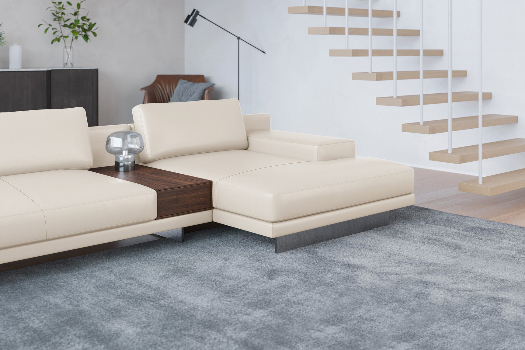 Alessandro Leather Modular Sectional Sofa