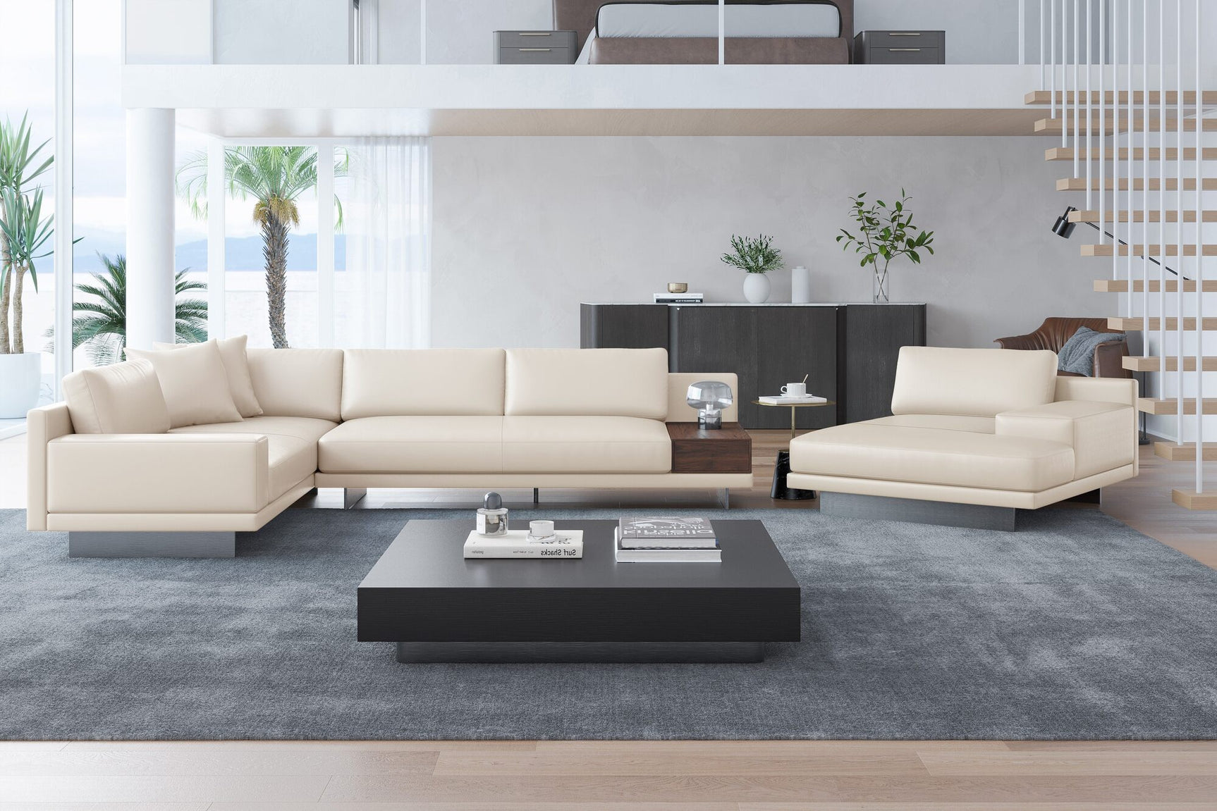 Alessandro Leather Modular Sectional Sofa