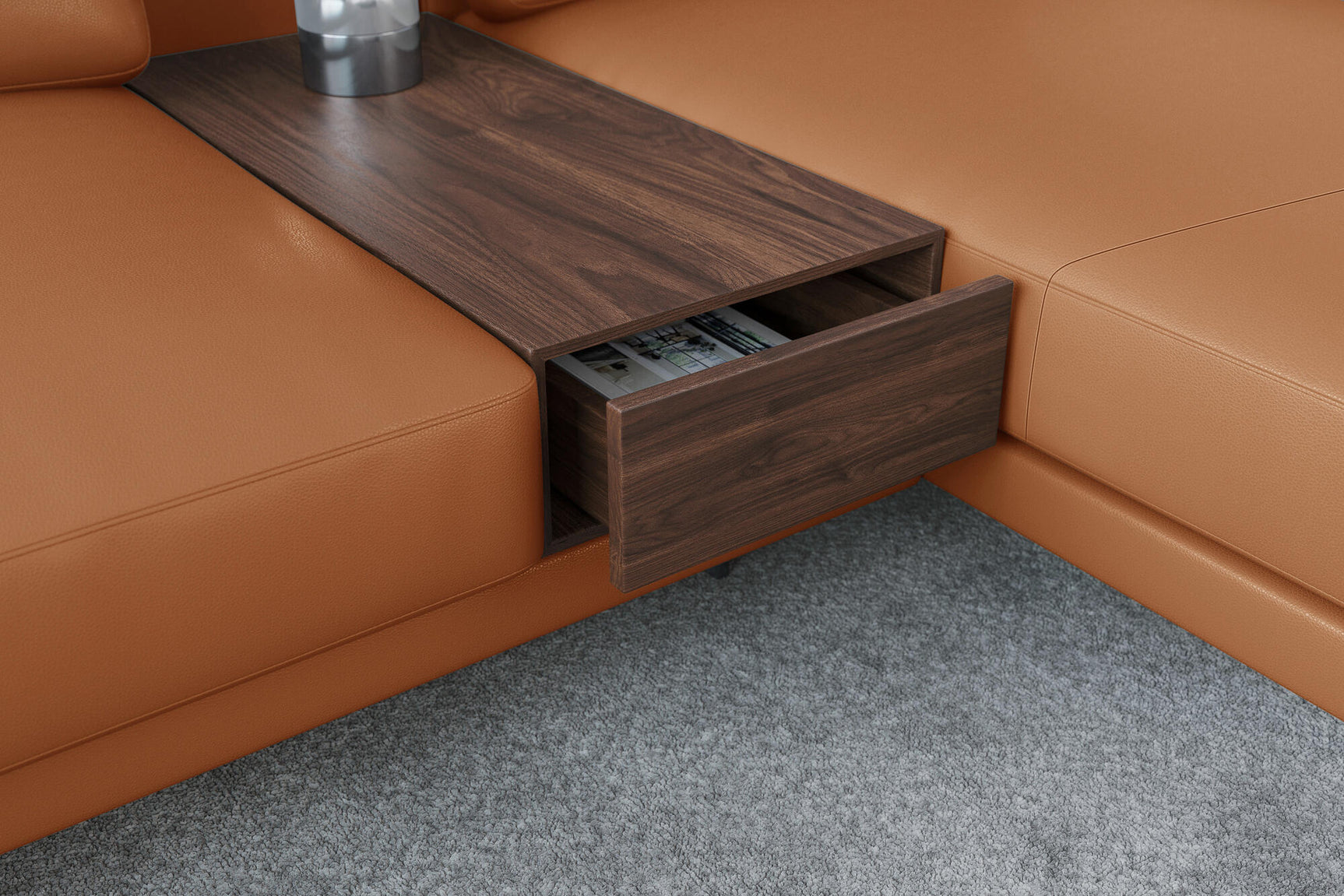 Alessandro Leather Modular Sectional Sofa