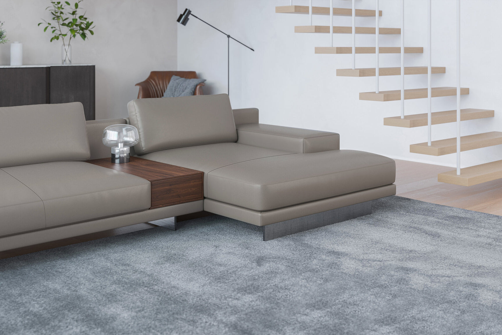 Alessandro Leather Modular Sectional Sofa