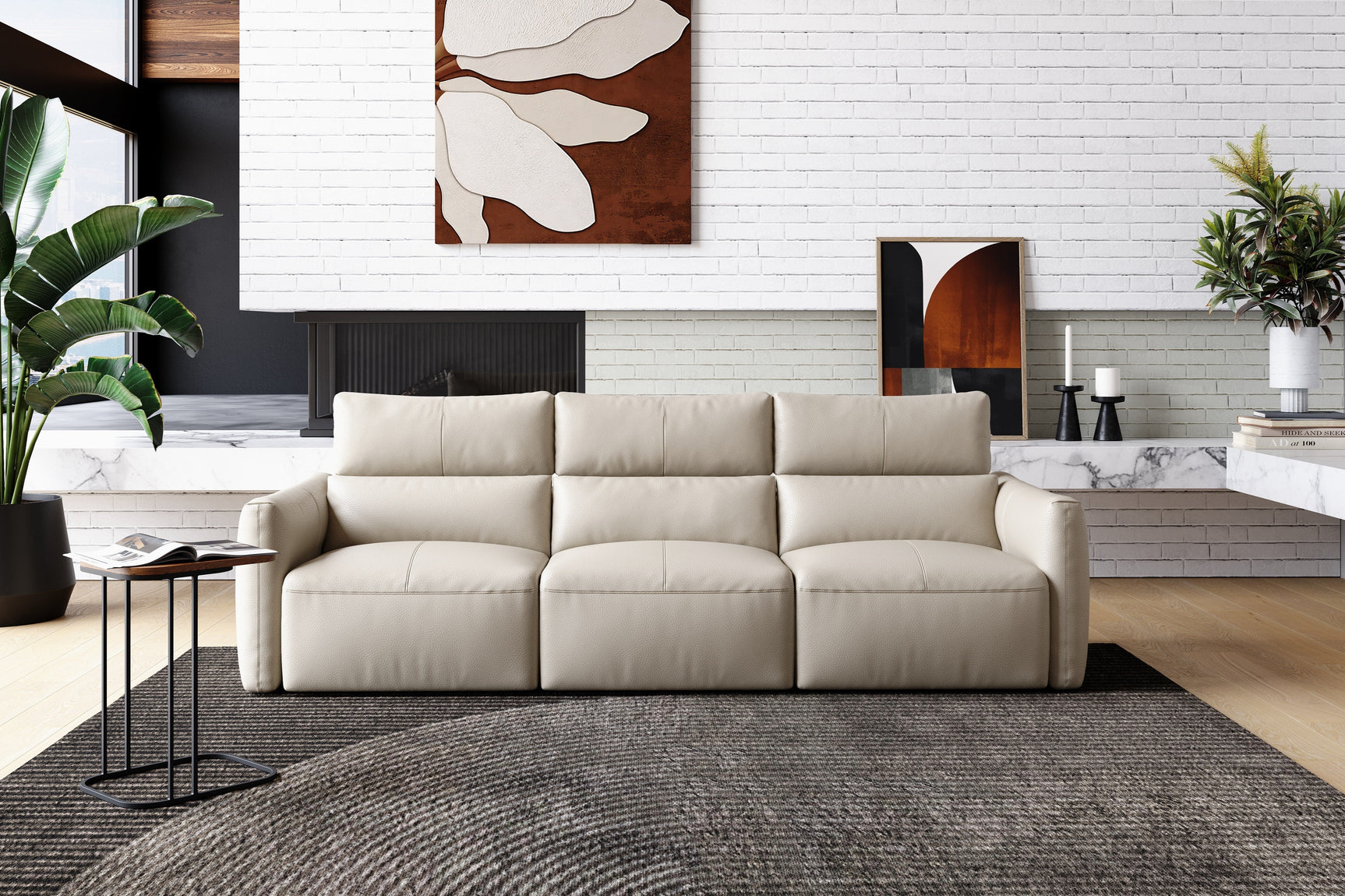 Alessia Leather Recliner Sofa