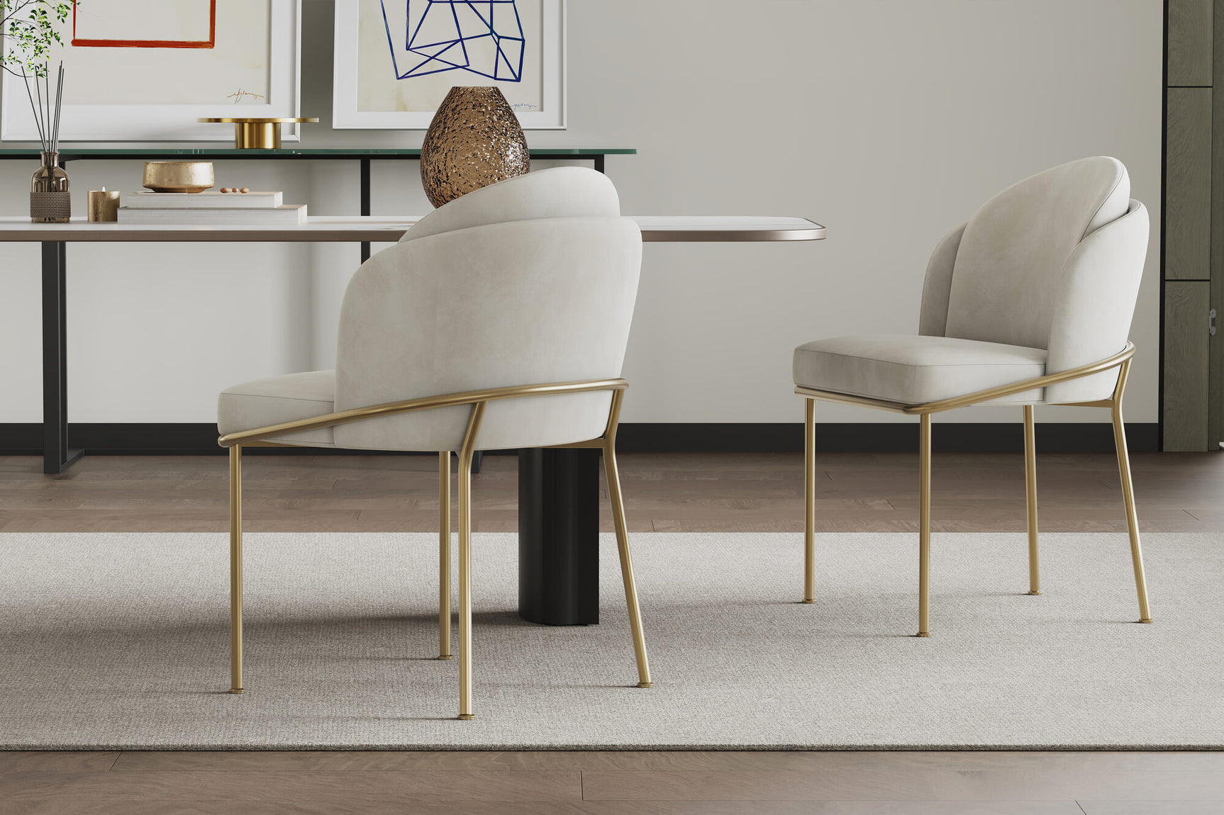 Alexander Fabric Dining Chair (Set of 2)