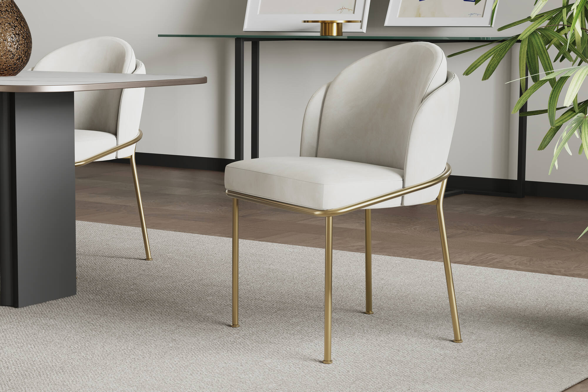 Alexander Fabric Dining Chair (Set of 2)