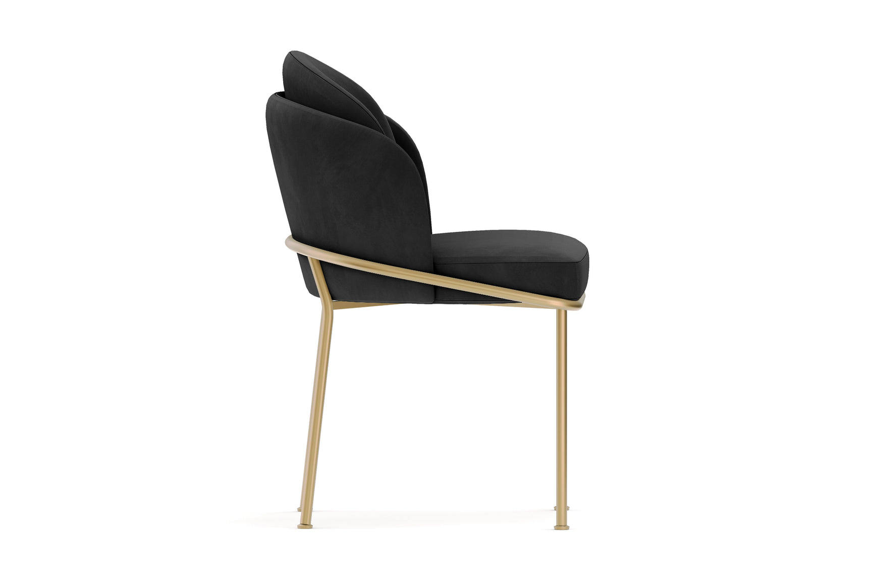 Alexander Velvet Fabric Dining Chair (Set of 2)