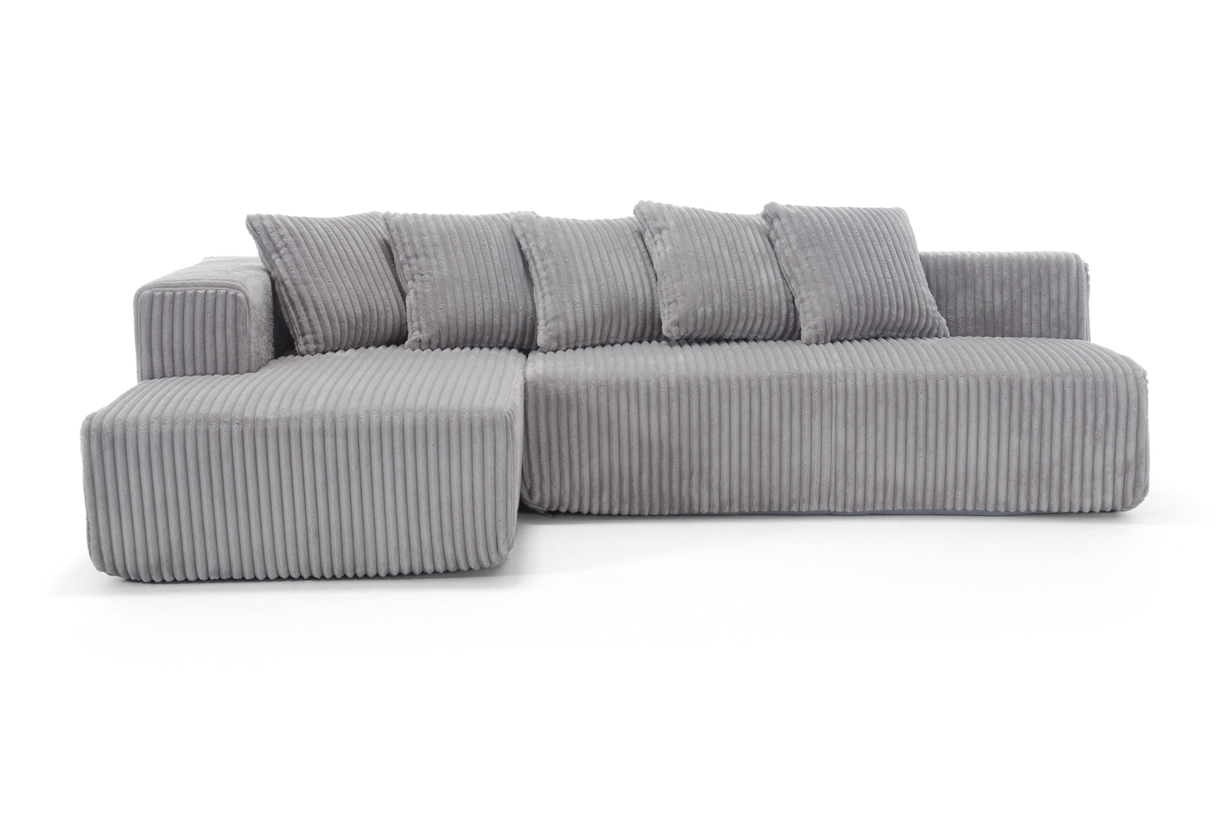 Alexus Corduroy Fabric Sectional Sofa