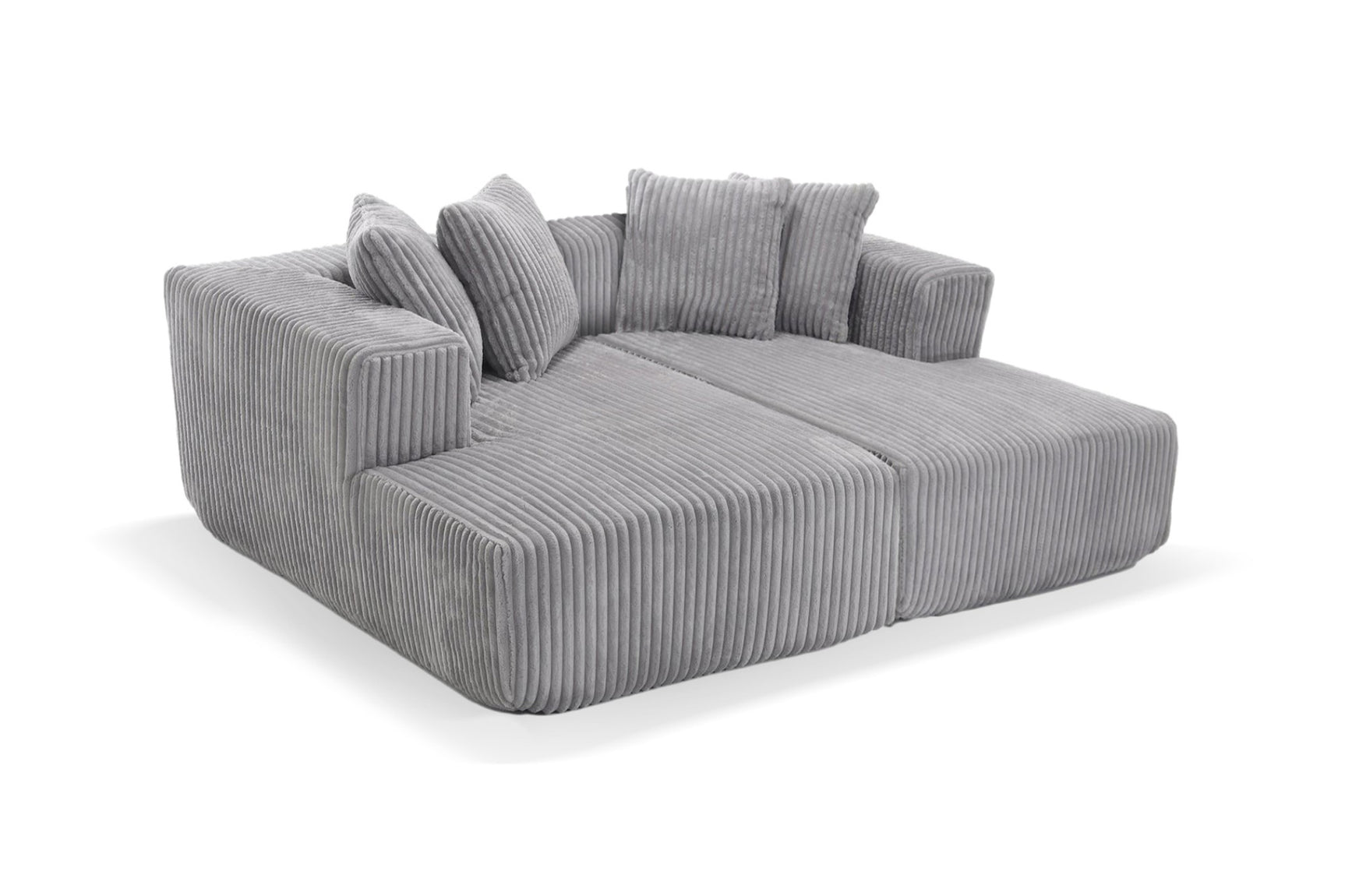 Alexus Corduroy Fabric Sectional Sofa