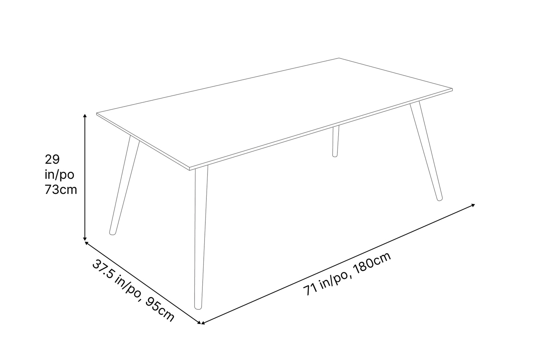 Alice Wood Dining Table