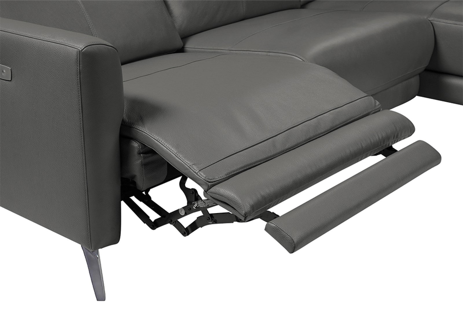 Andria Leather Reclining Sectional Sofa