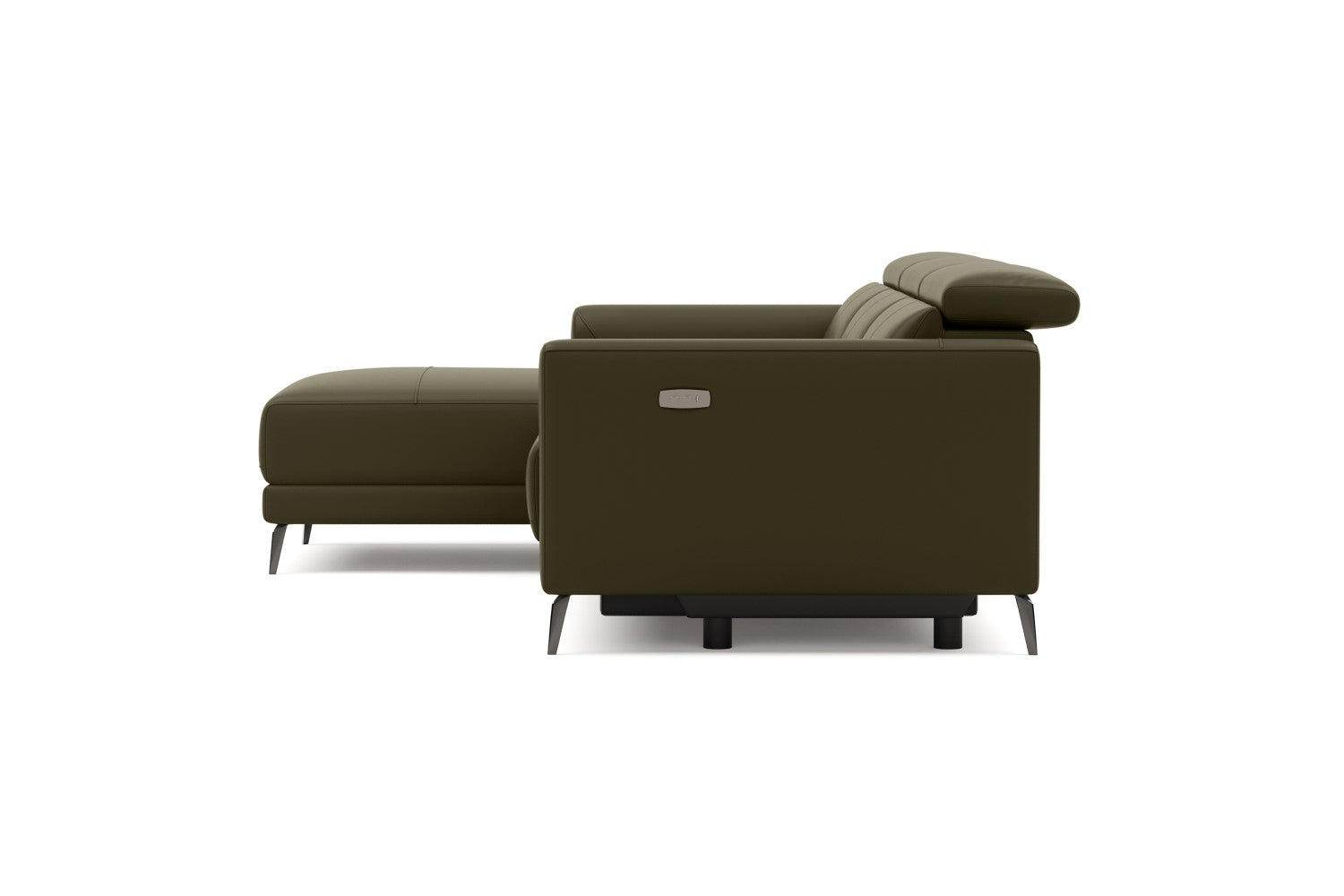 Andria Leather Reclining Sectional Sofa
