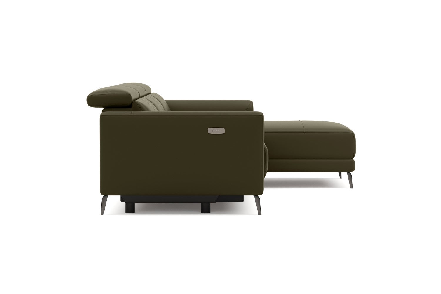 Andria Leather Reclining Sectional Sofa