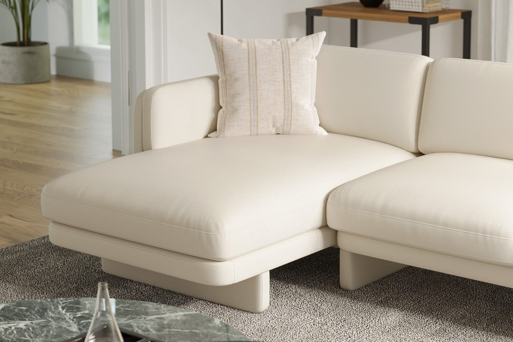 Annalise Leather Sectional Sofa