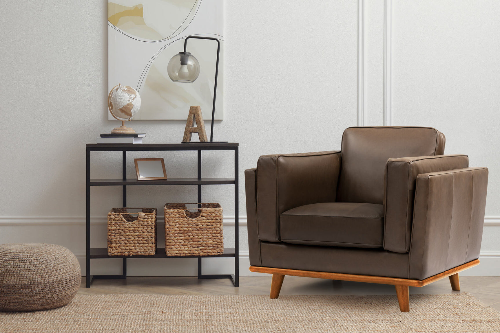 Artisan Leather Accent Chair