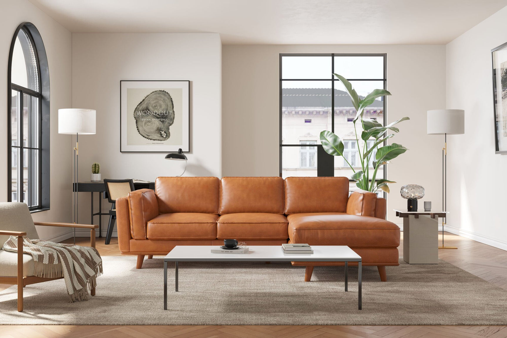 Artisan Leather Sectional Sofa