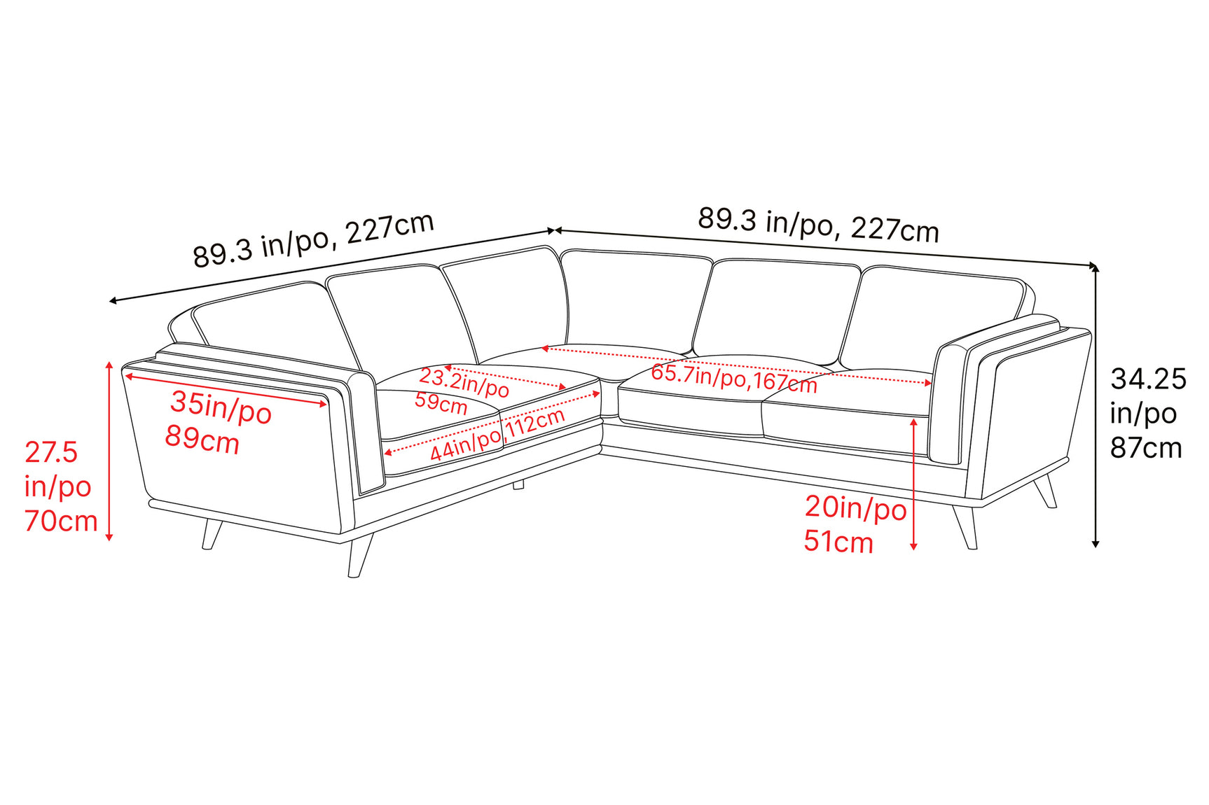 Artisan Leather Corner Sectional Sofa