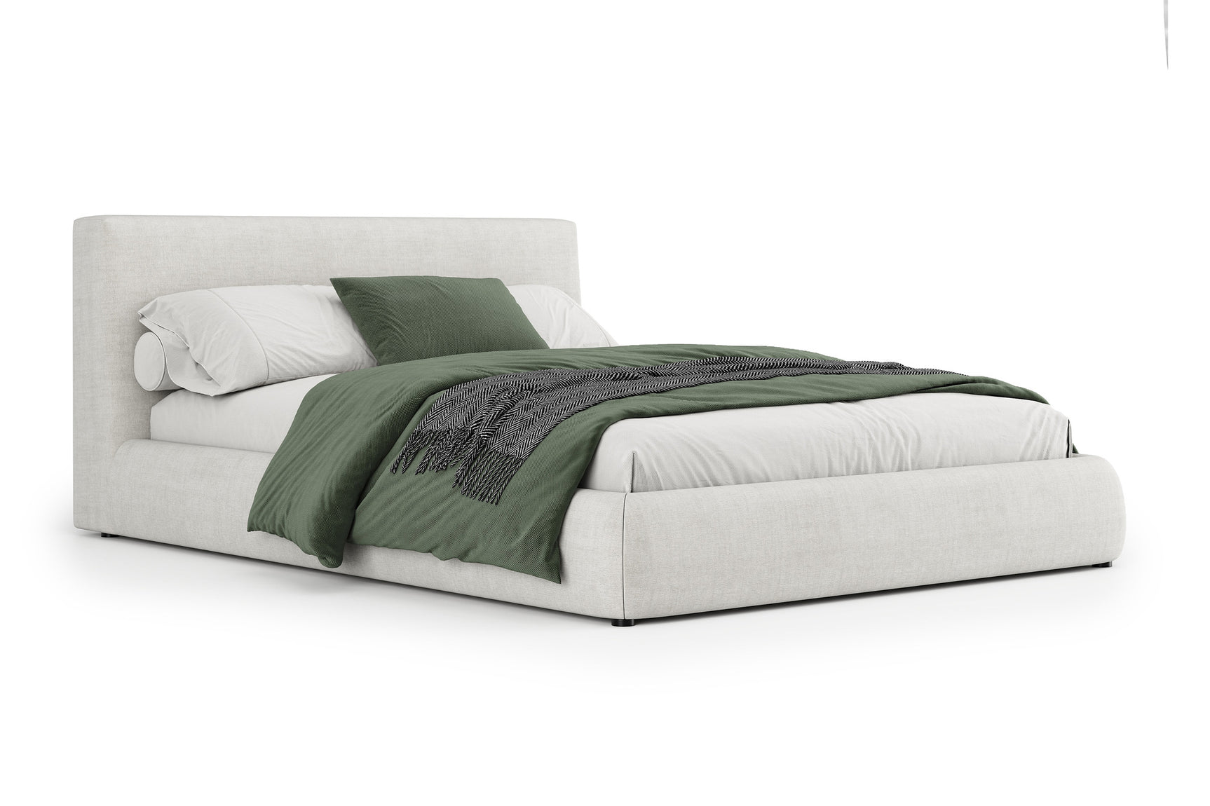 Aubrey Fabric Upholstered Bed Frame