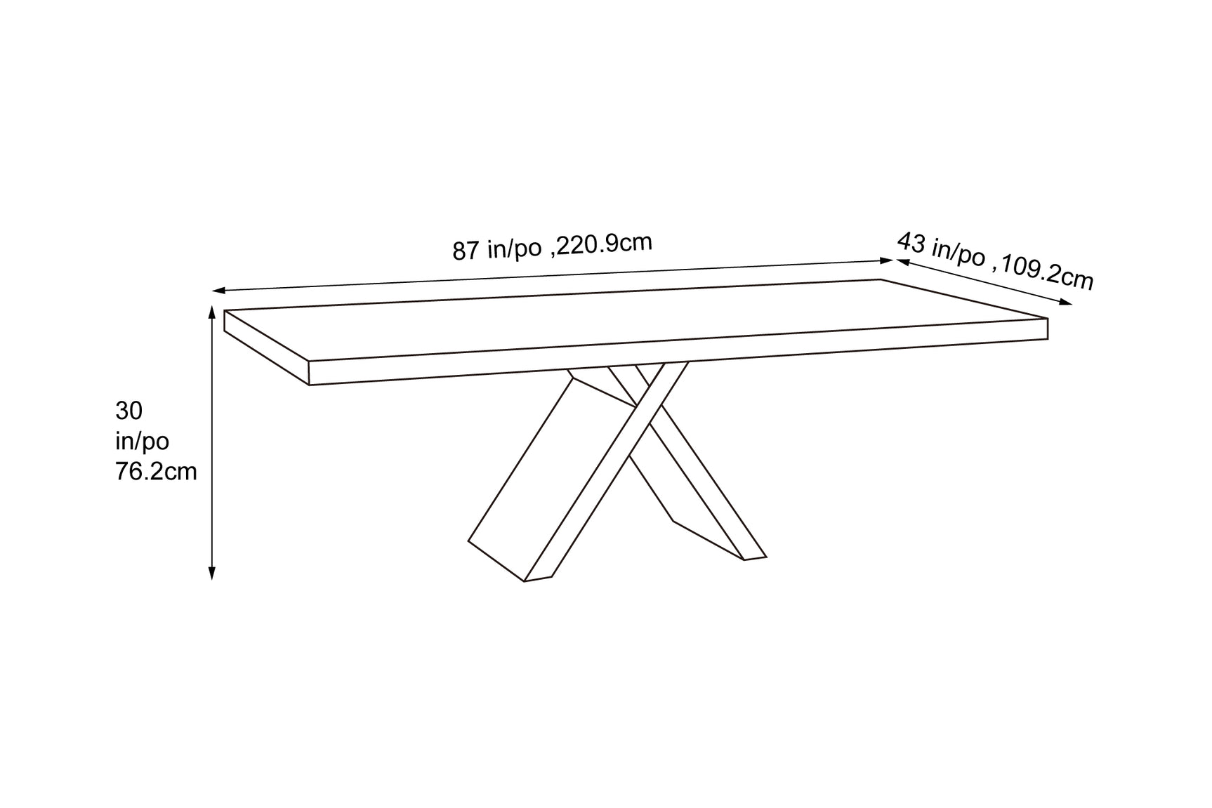 Aveline Wood Dining Table