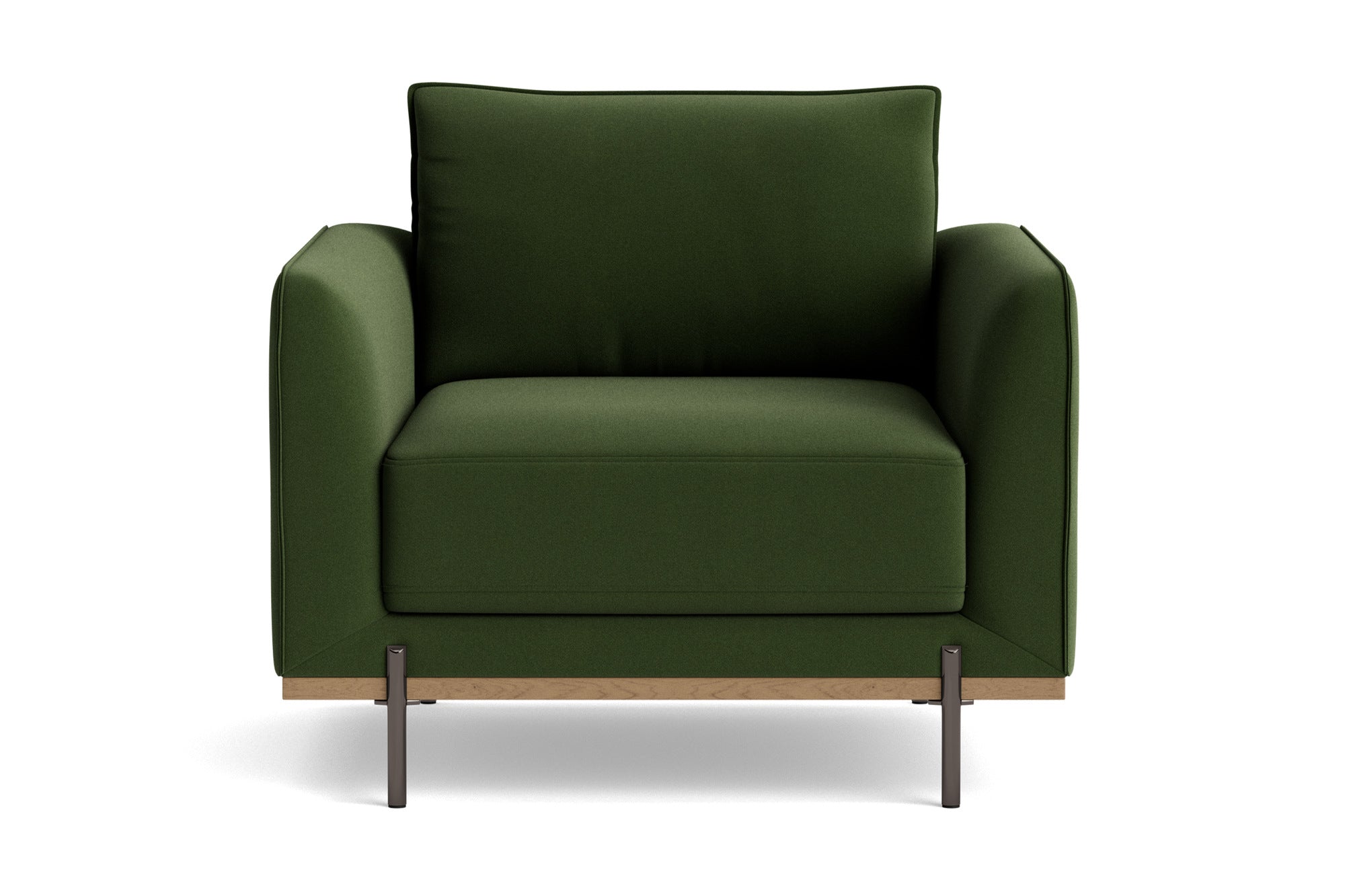 Azure Velvet Fabric Accent Chair