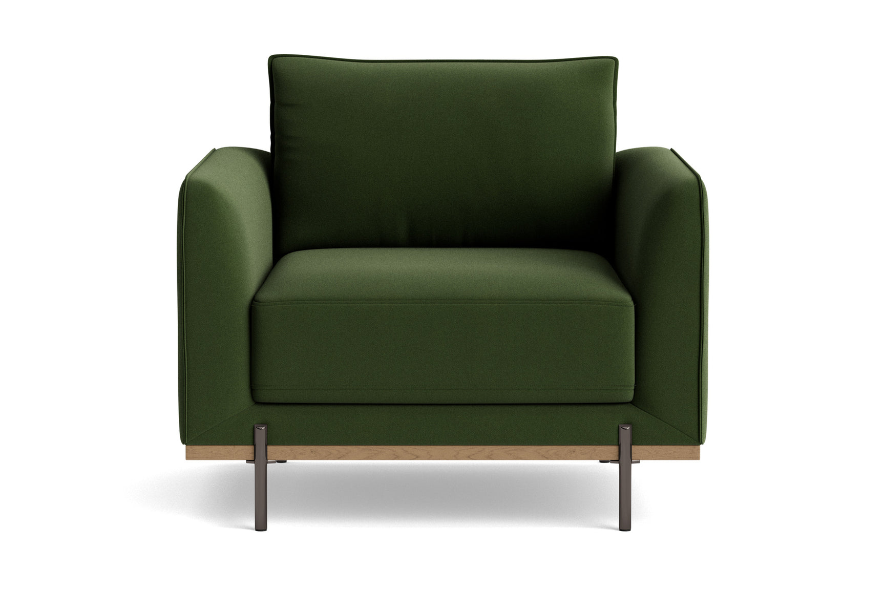 Azure Velvet Fabric Accent Chair