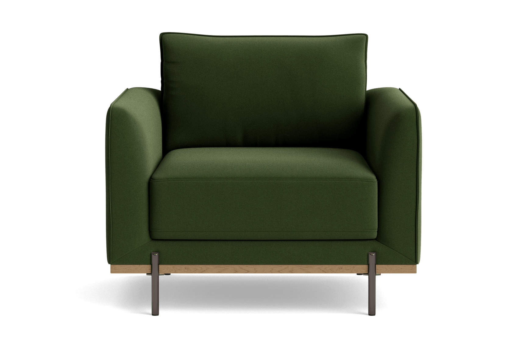 Azure Velvet Fabric Accent Chair