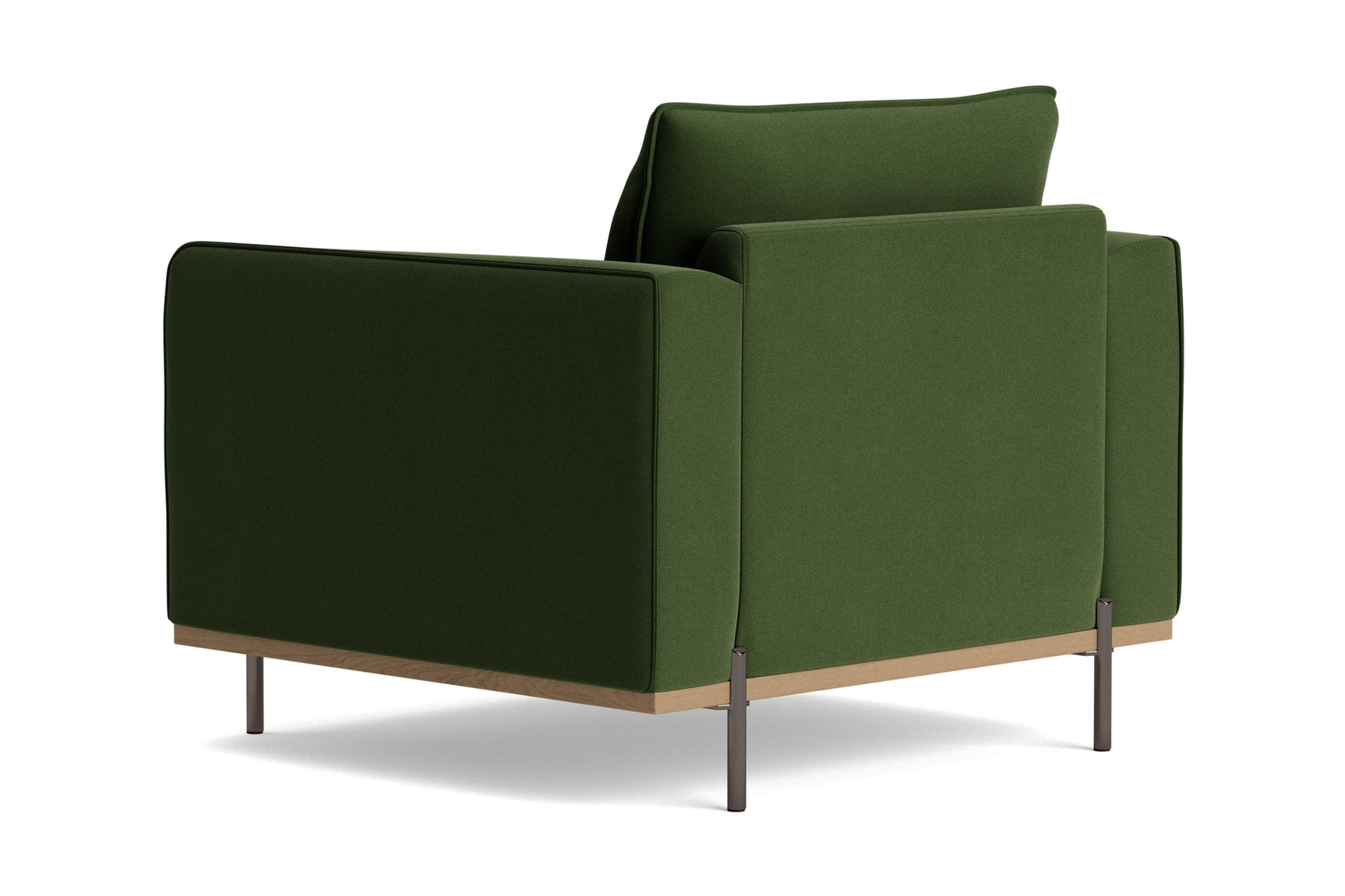 Azure Velvet Fabric Accent Chair