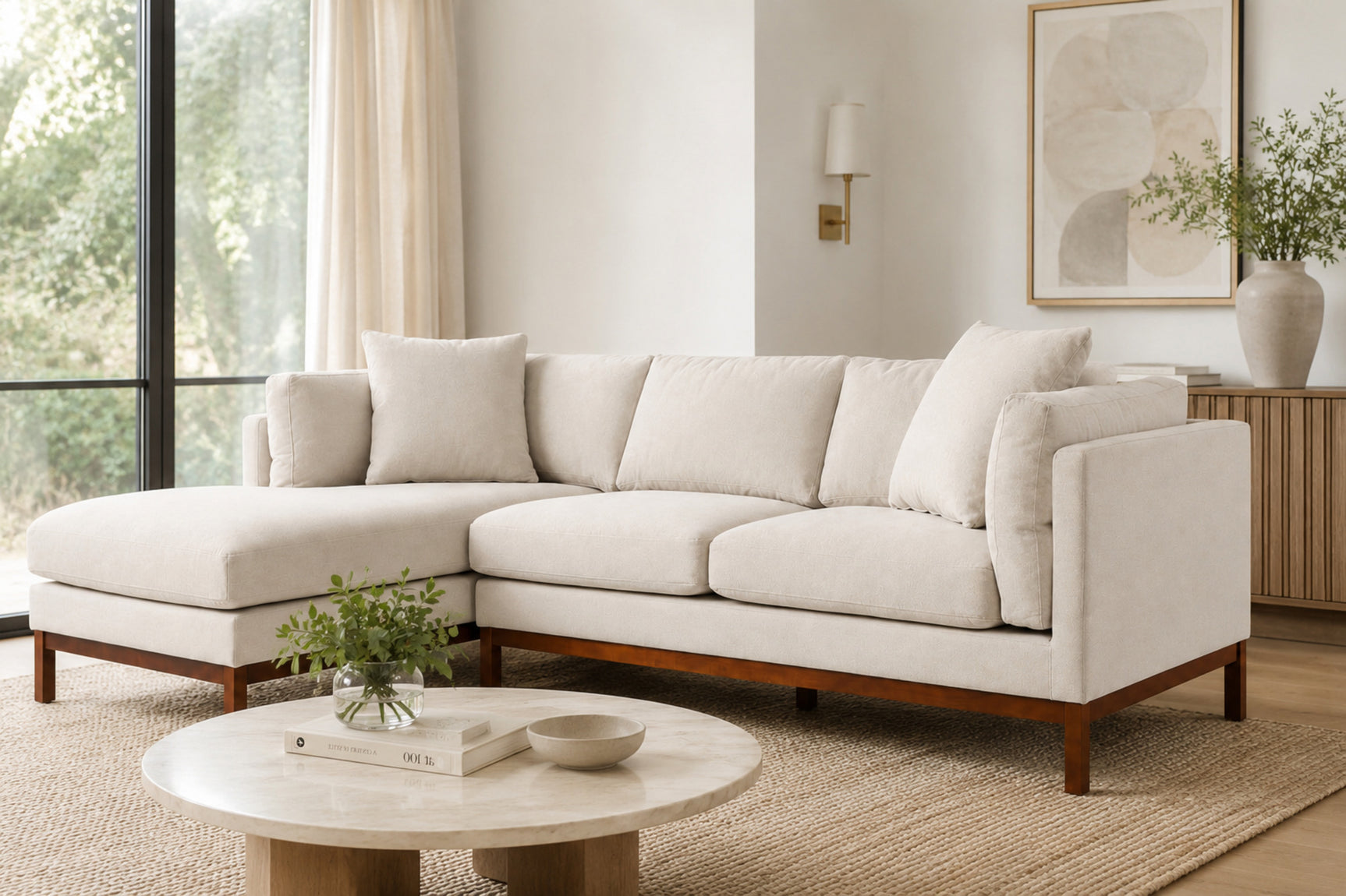 Bergen Fabric Sectional Sofa