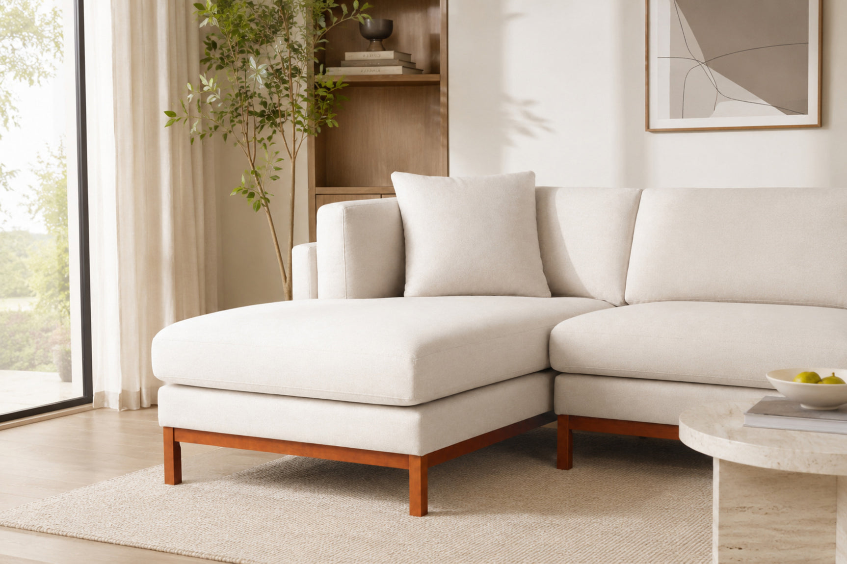 Bergen Fabric Sectional Sofa