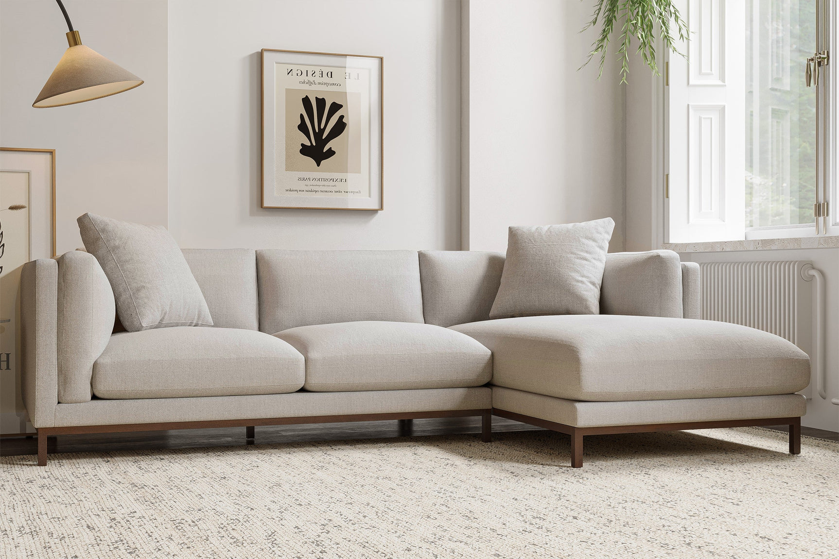 Bergen Fabric Sectional Sofa