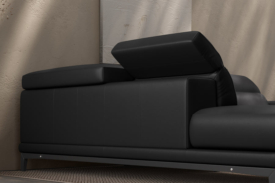 Valletta Leather Corner Sectional Sofa