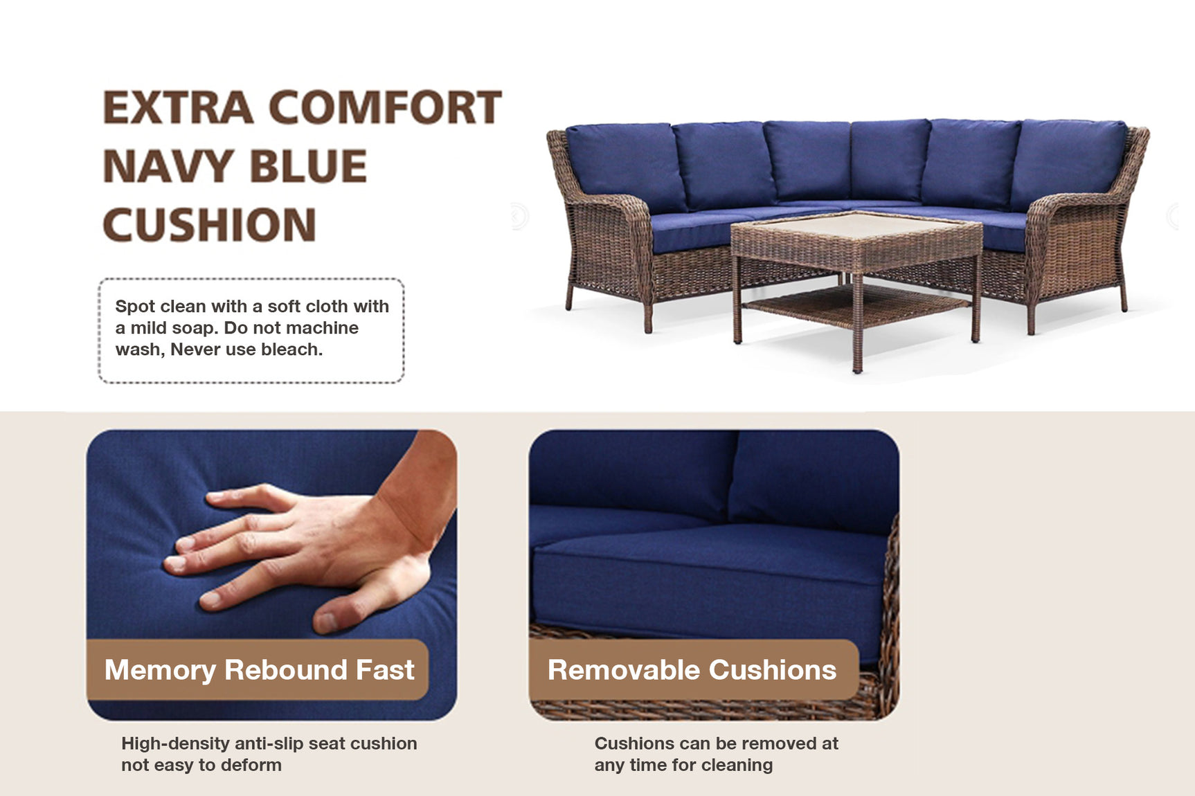 Brendon Outdoor Corner Sectional Set