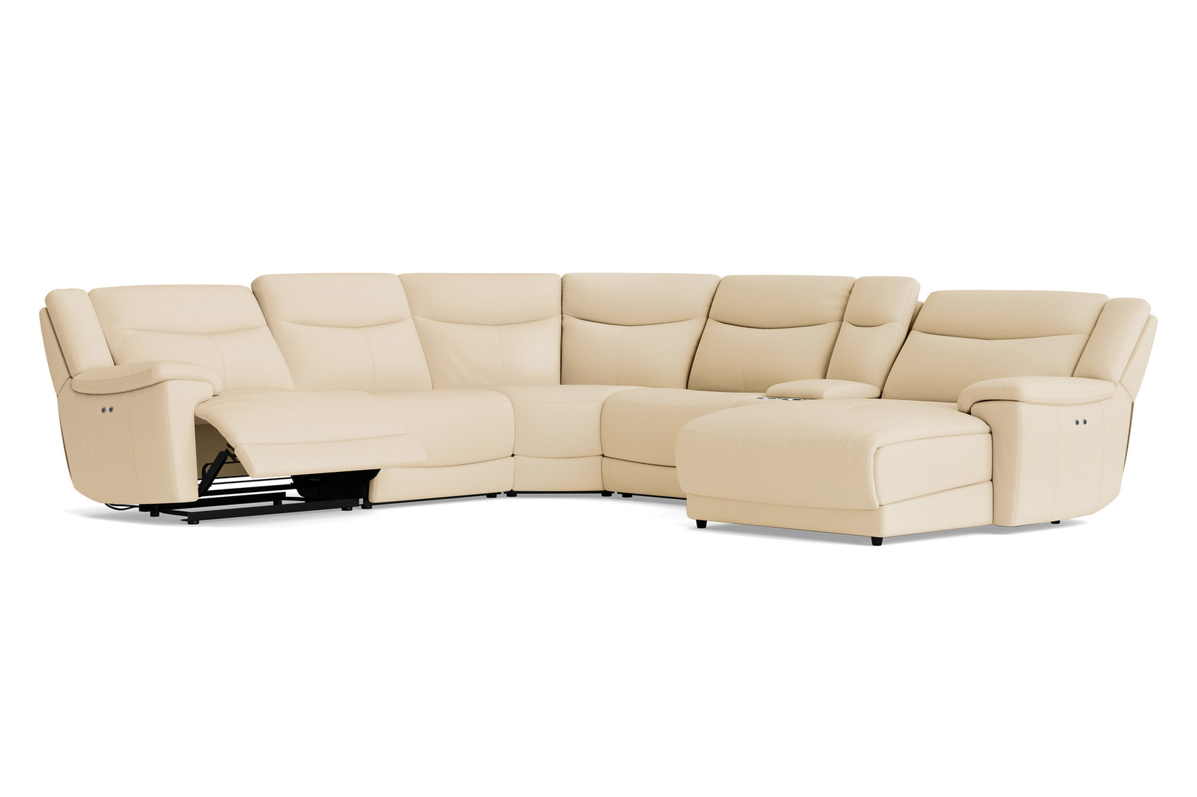 Brianna Leather Recliner Corner Sectional