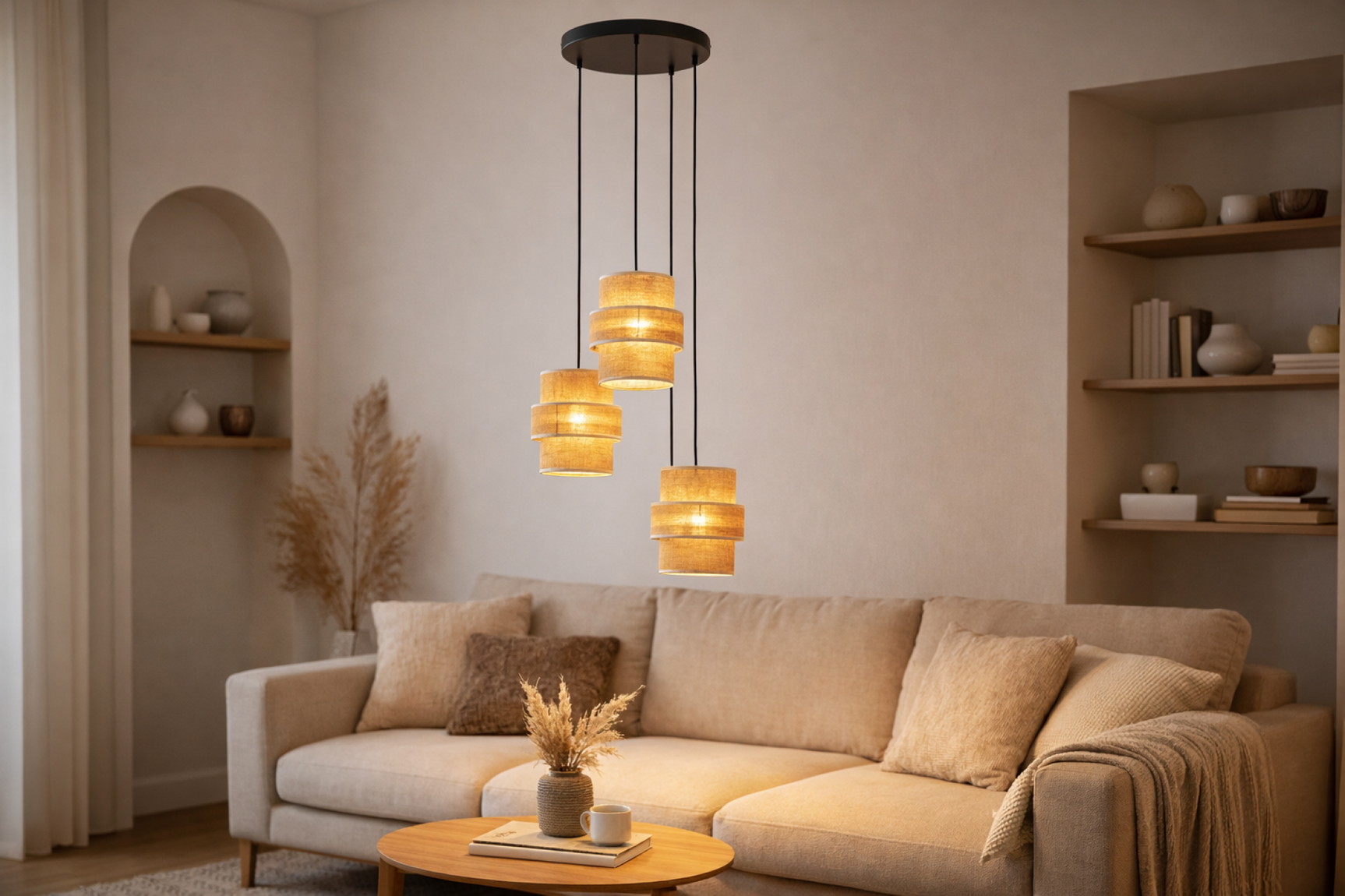 CALISTO JUTE Natural Pendant Lamp 3