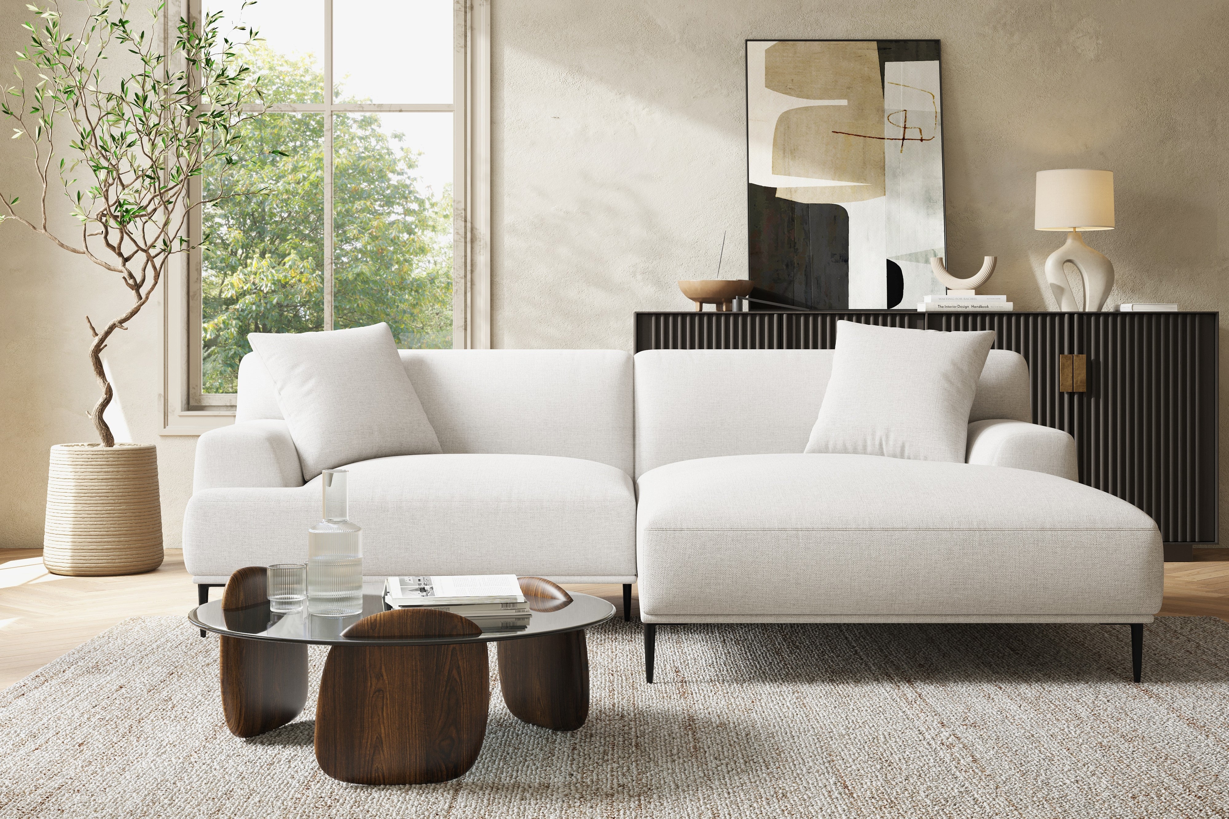 Kotor Fabric Sectional Sofa