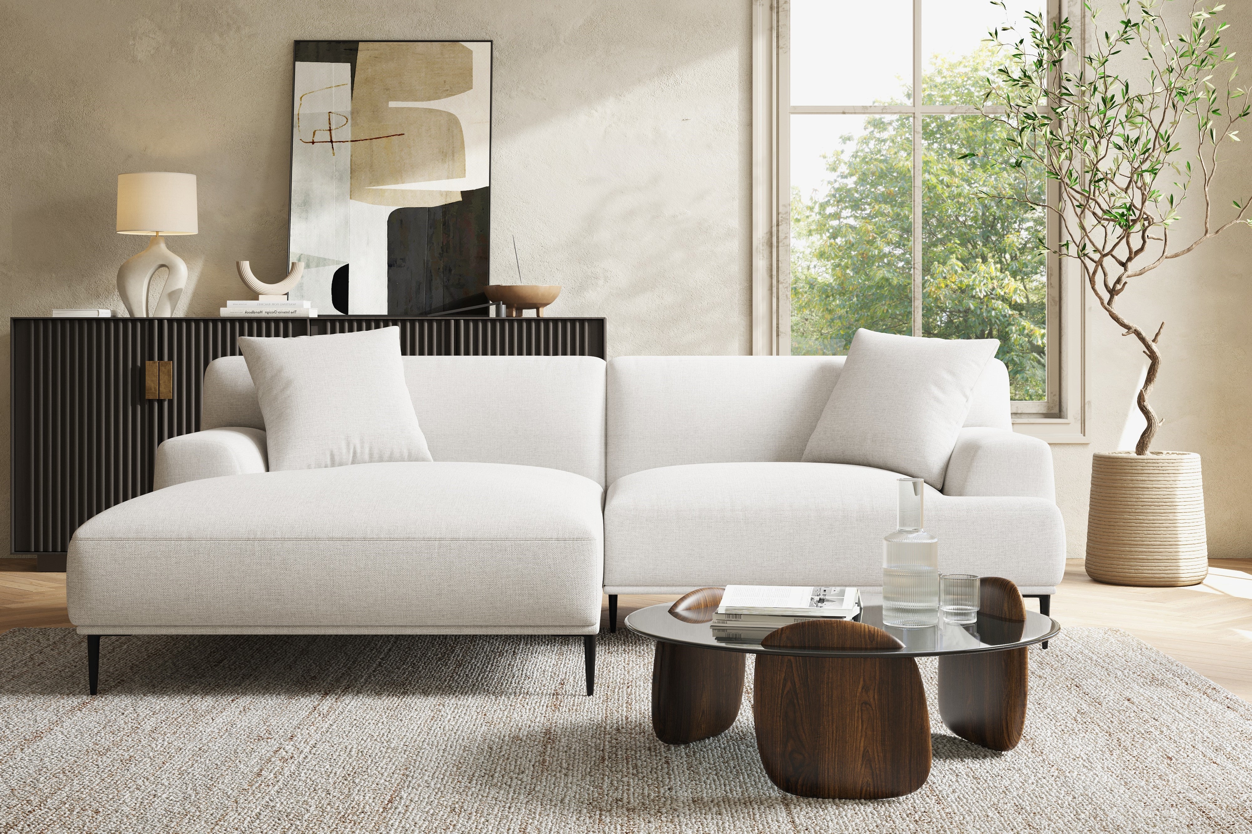 Kotor Fabric Sectional Sofa