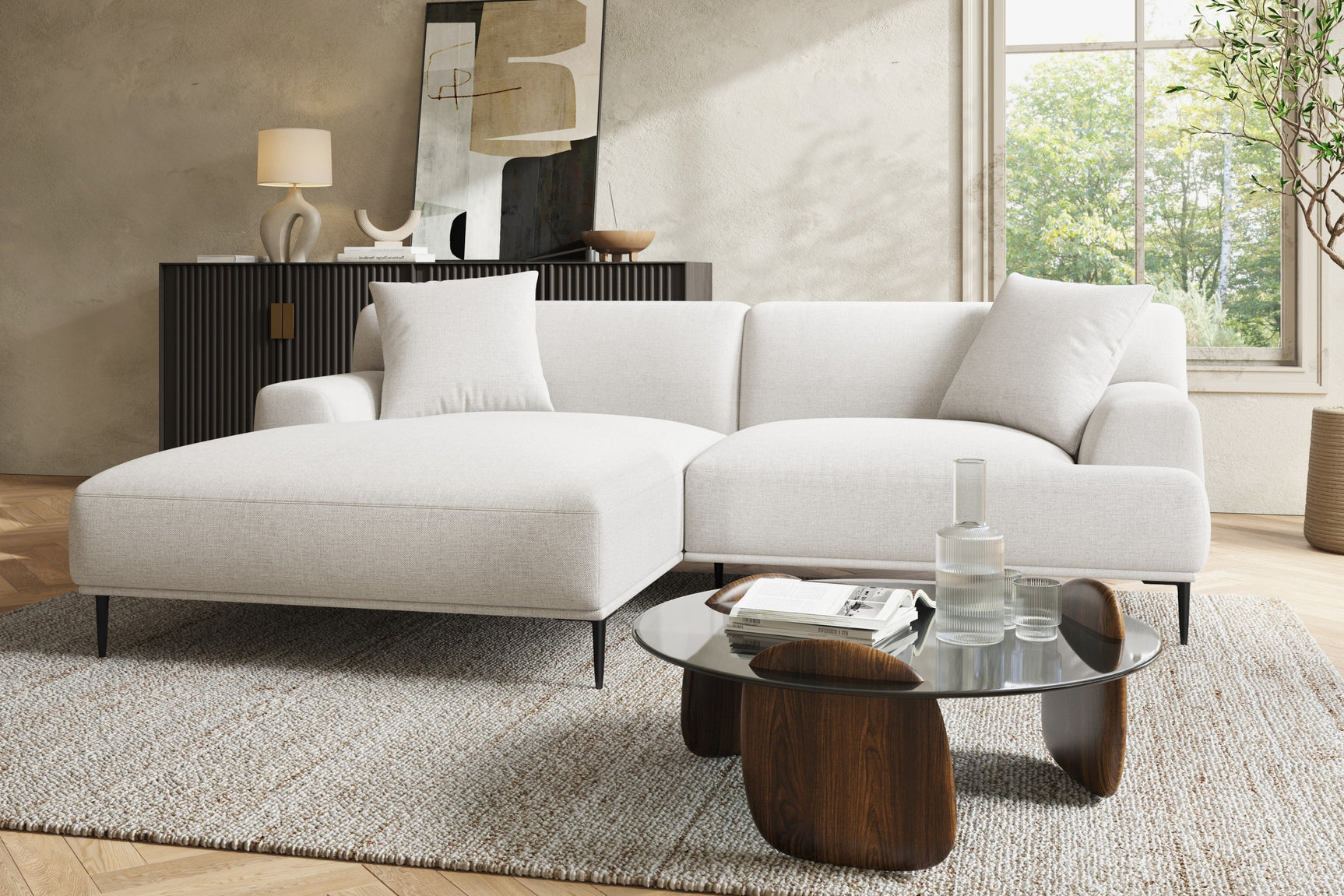 Kotor Fabric Sectional Sofa